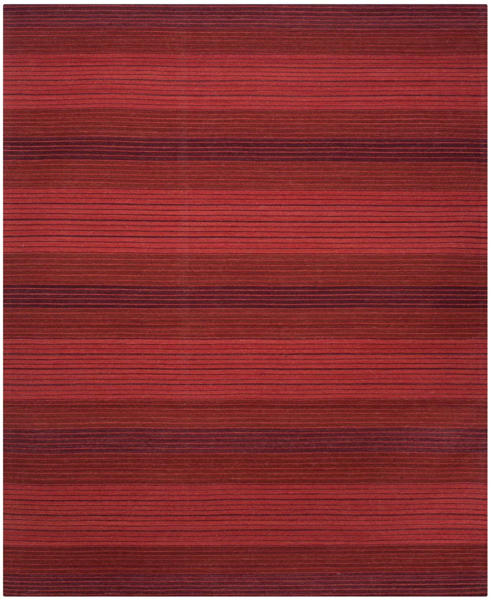 Marbella Banded Stripe Hand-Loomed Wool Rug