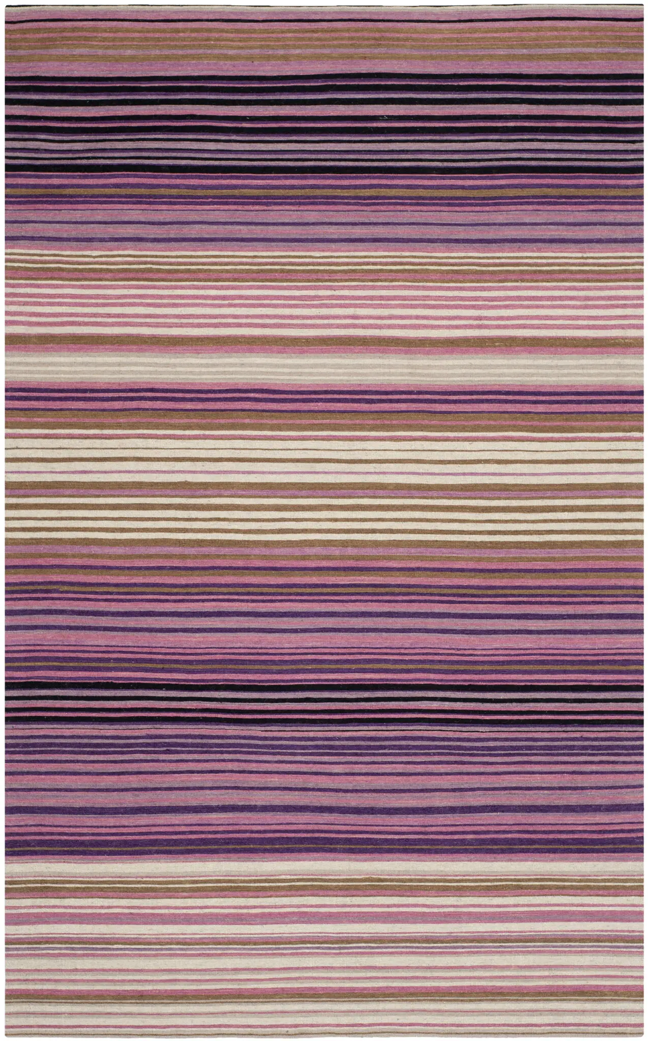 Marbella Grouped Stripe Hand-Loomed Wool Rug