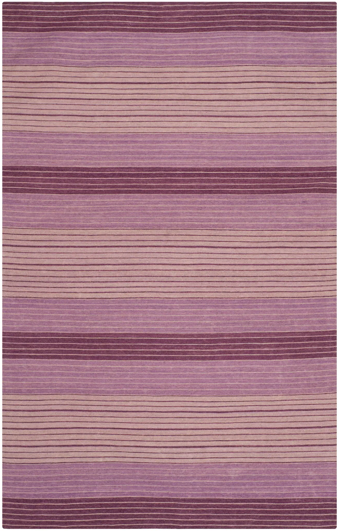 Marbella Banded Stripe Hand-Loomed Wool Rug