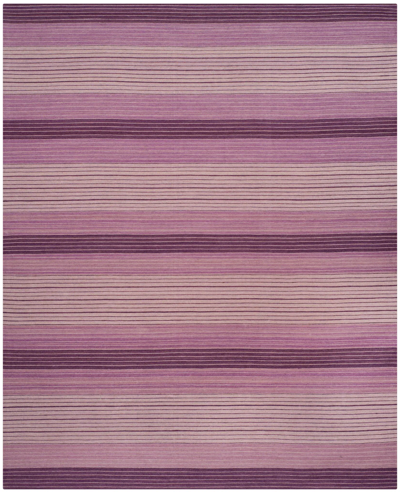 Marbella Banded Stripe Hand-Loomed Wool Rug