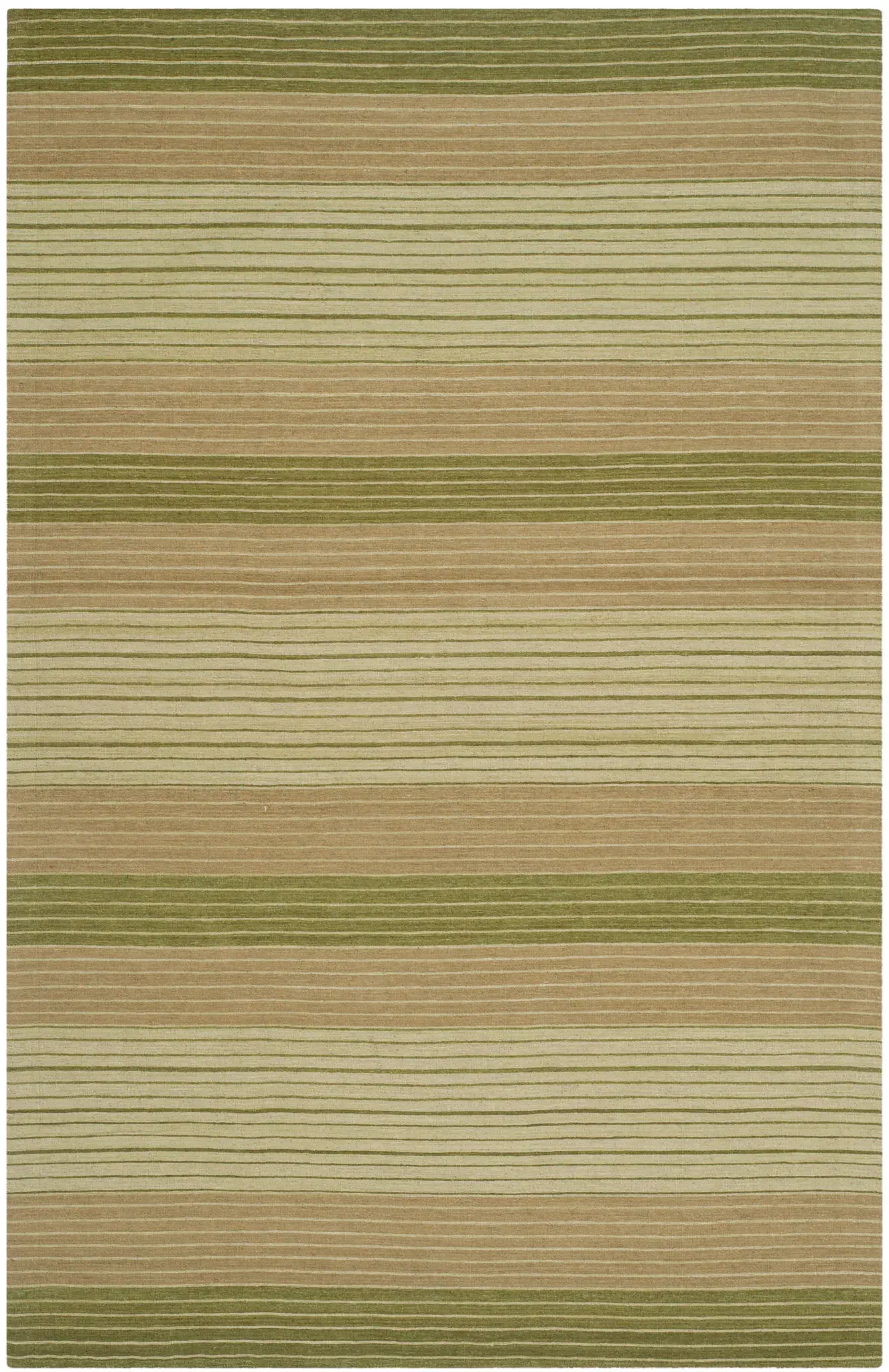 Marbella Banded Stripe Hand-Loomed Wool Rug