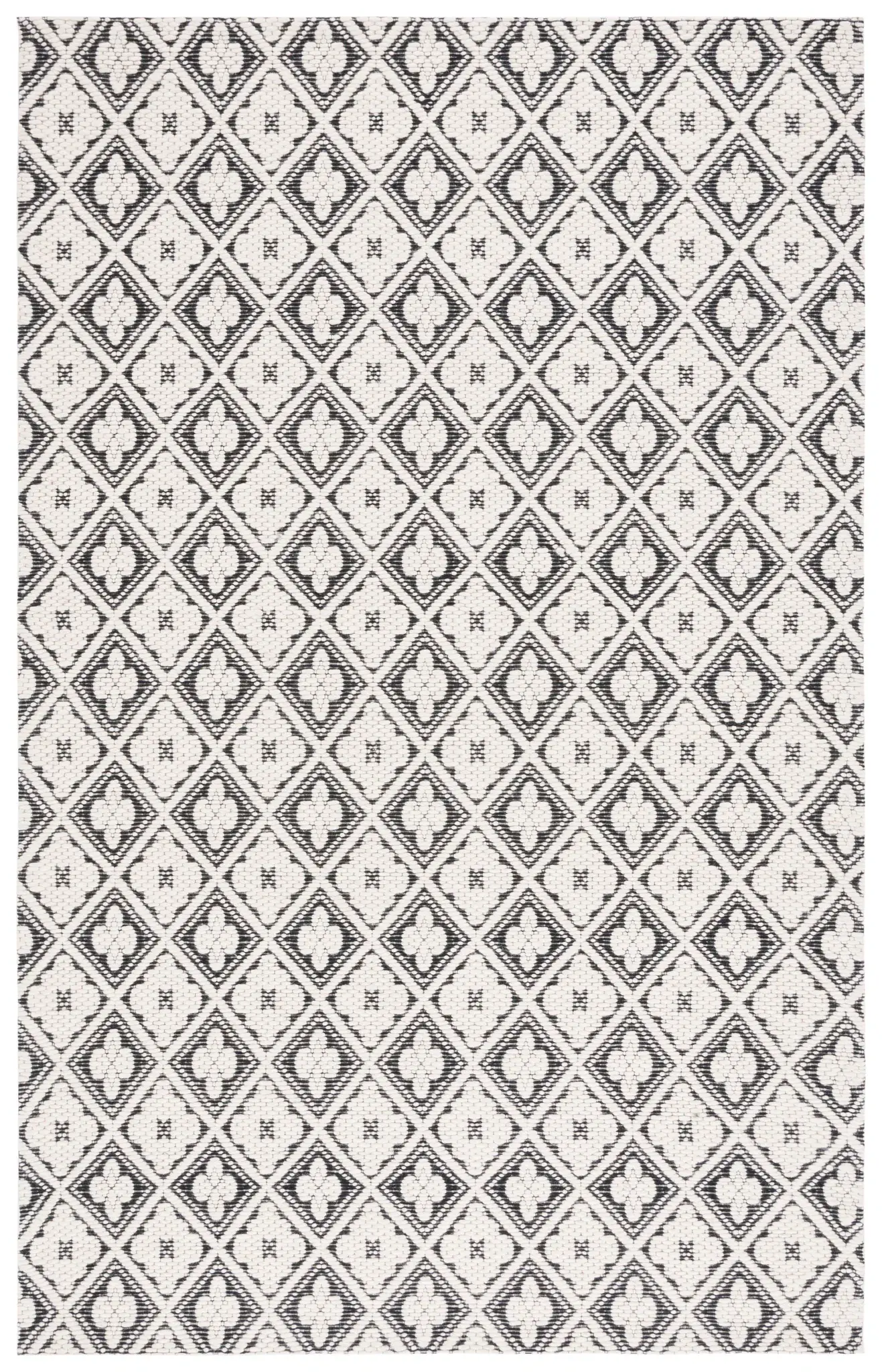 Marbella Diamond Lattice Hand-Woven Rug