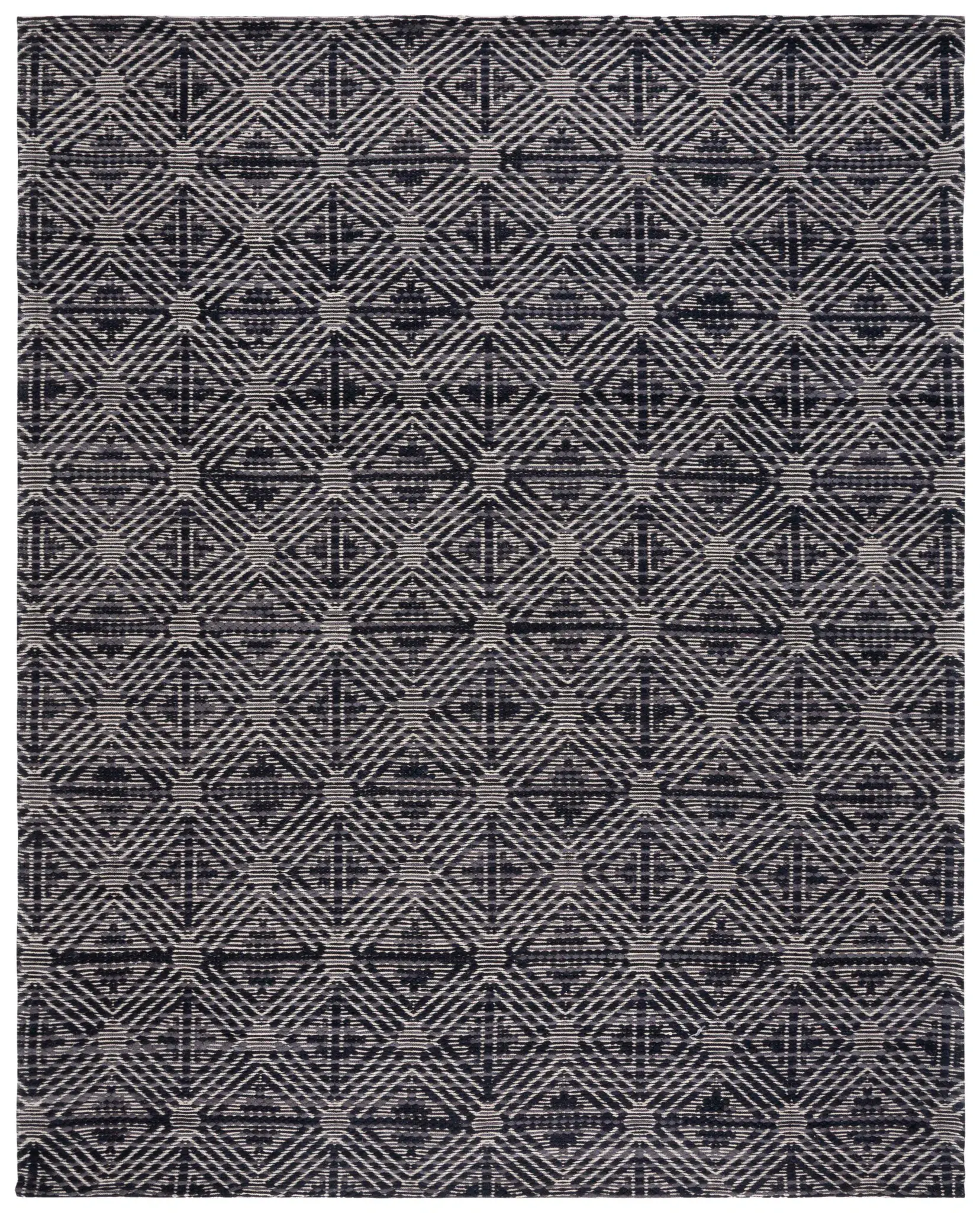 Marbella Hampshire Concentric Diamond Hand-Loomed Wool Rug
