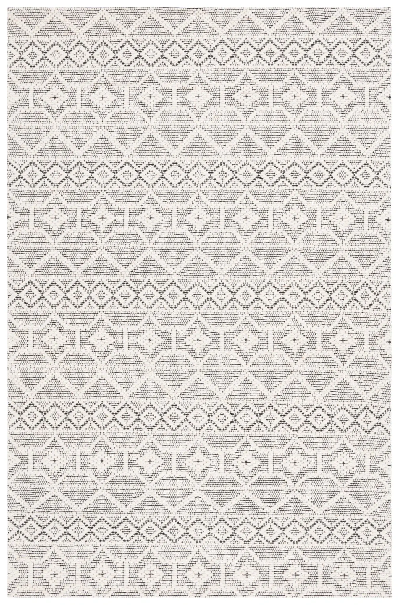 Marbella Tribal Stripe Hand-Loomed Wool Rug