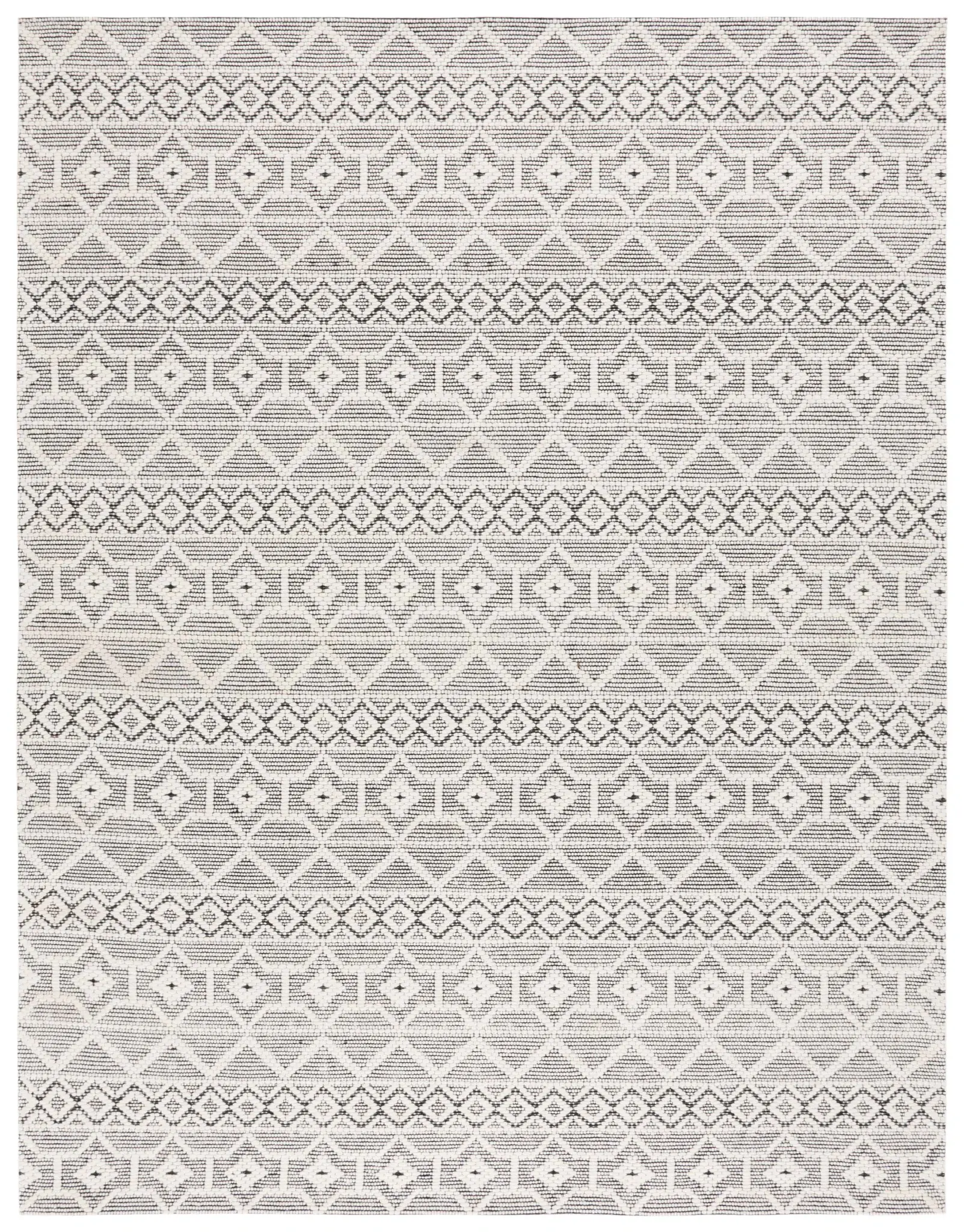 Marbella Tribal Stripe Hand-Loomed Wool Rug