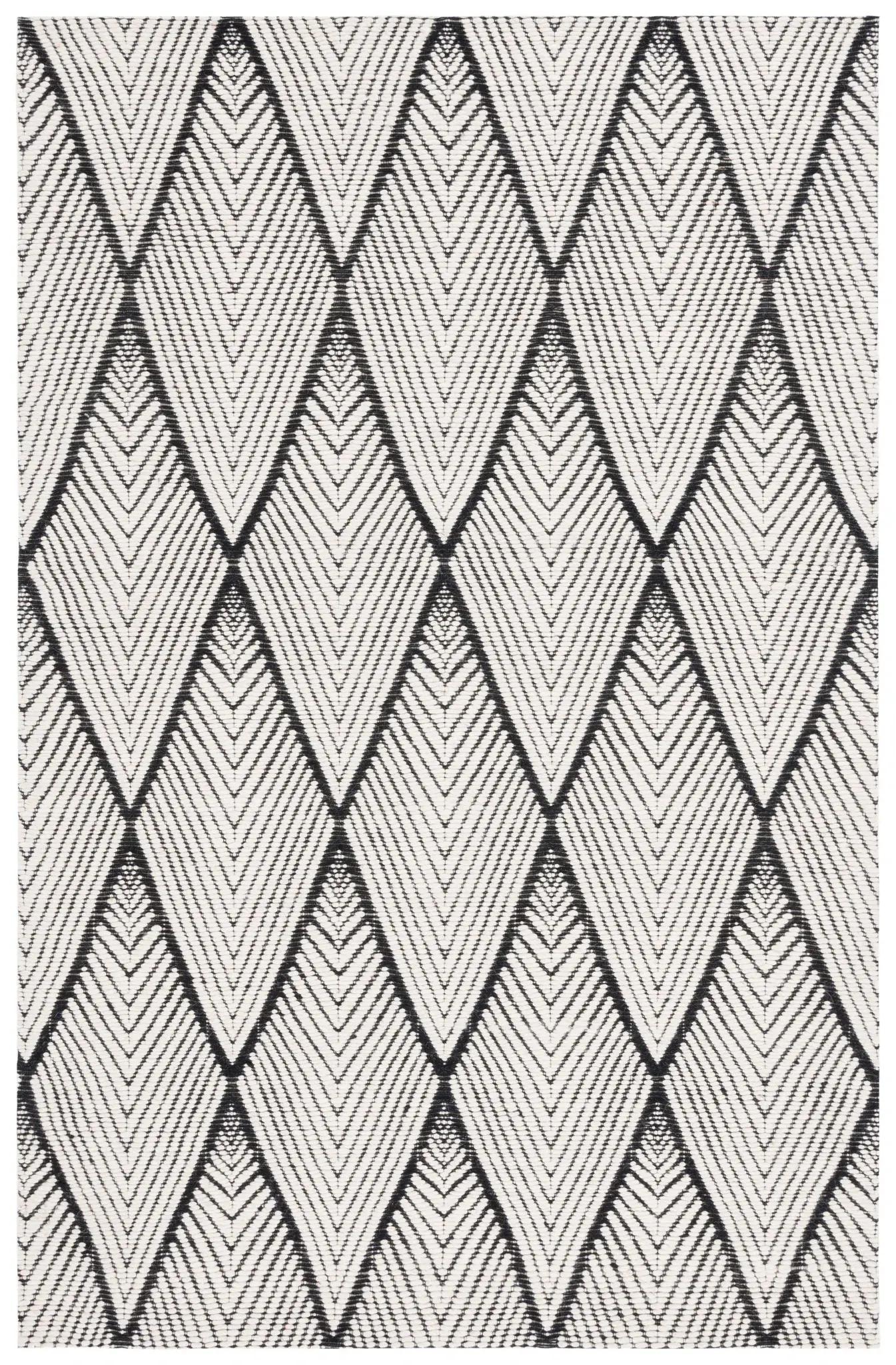 Marbella Chevron Diamond Hand-Loomed Wool Rug