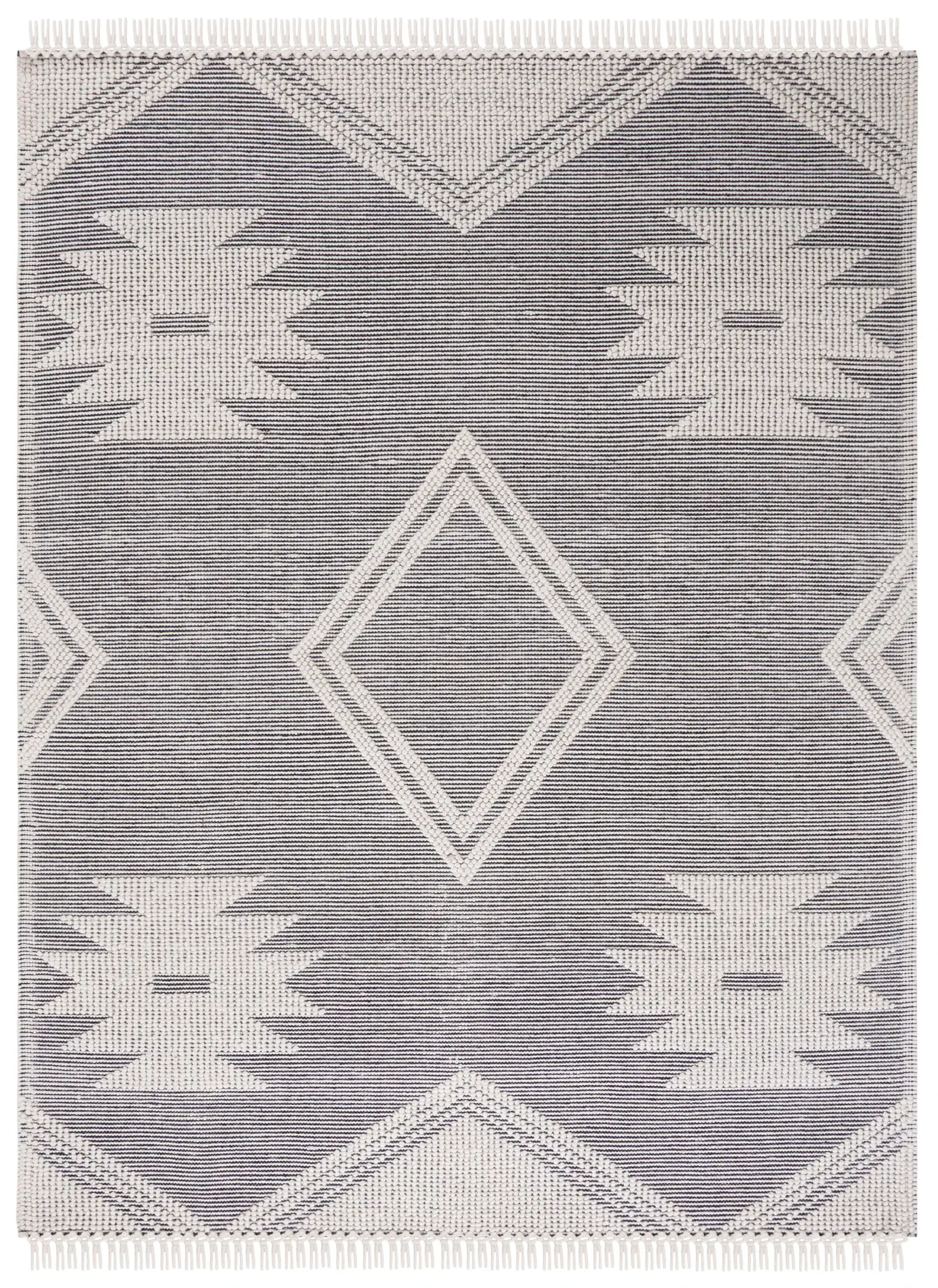 Marbella Southwestern Diamond Flatweave Wool Rug