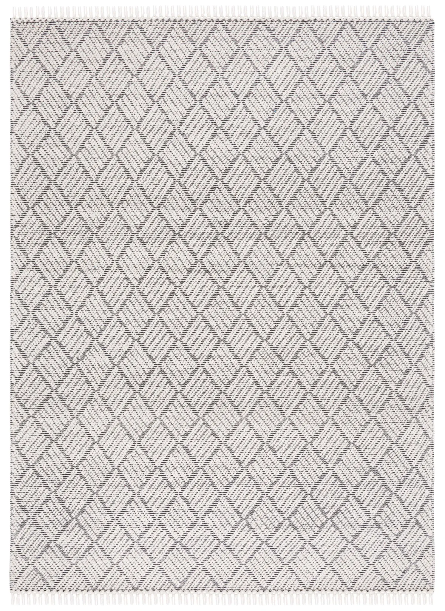 Marbella Diamond Grid Flatweave Wool Rug