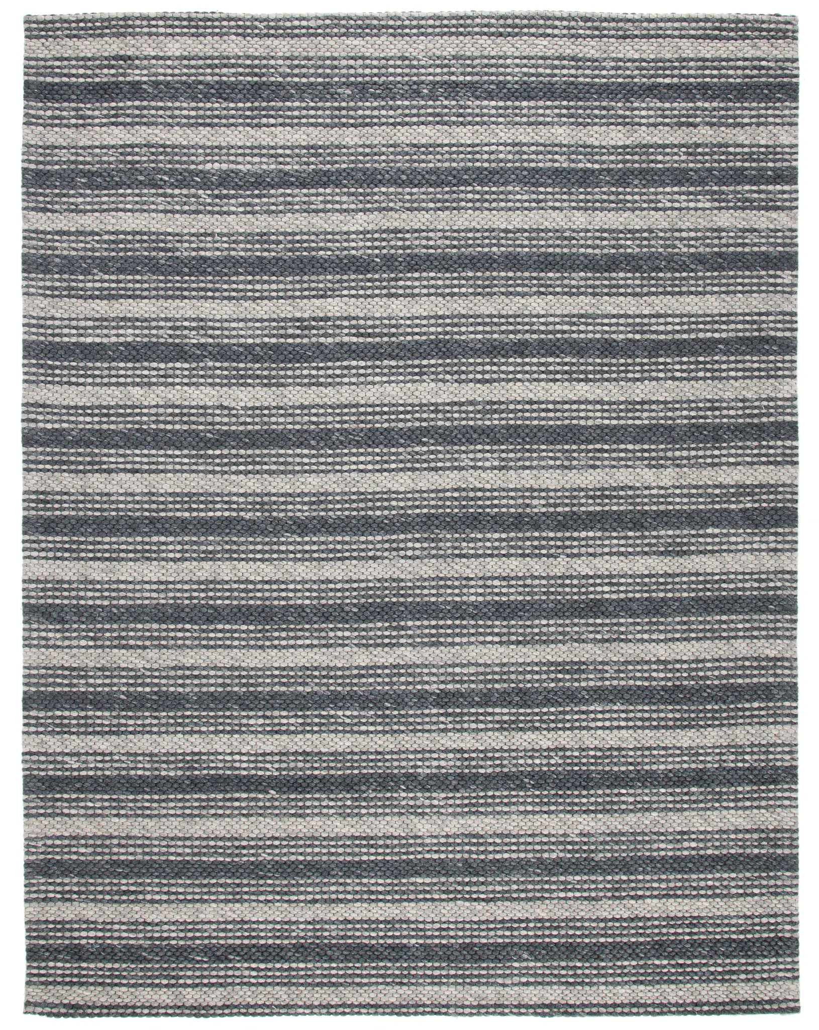 Marbella Striped Hand-Loomed Wool Blend Rug