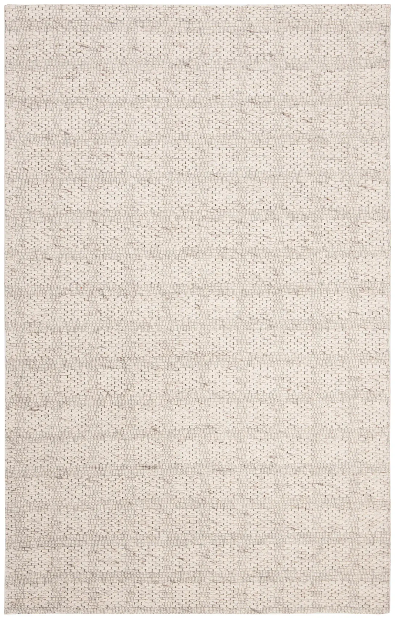 Marbella Grid Hand-Loomed Wool Blend Rug