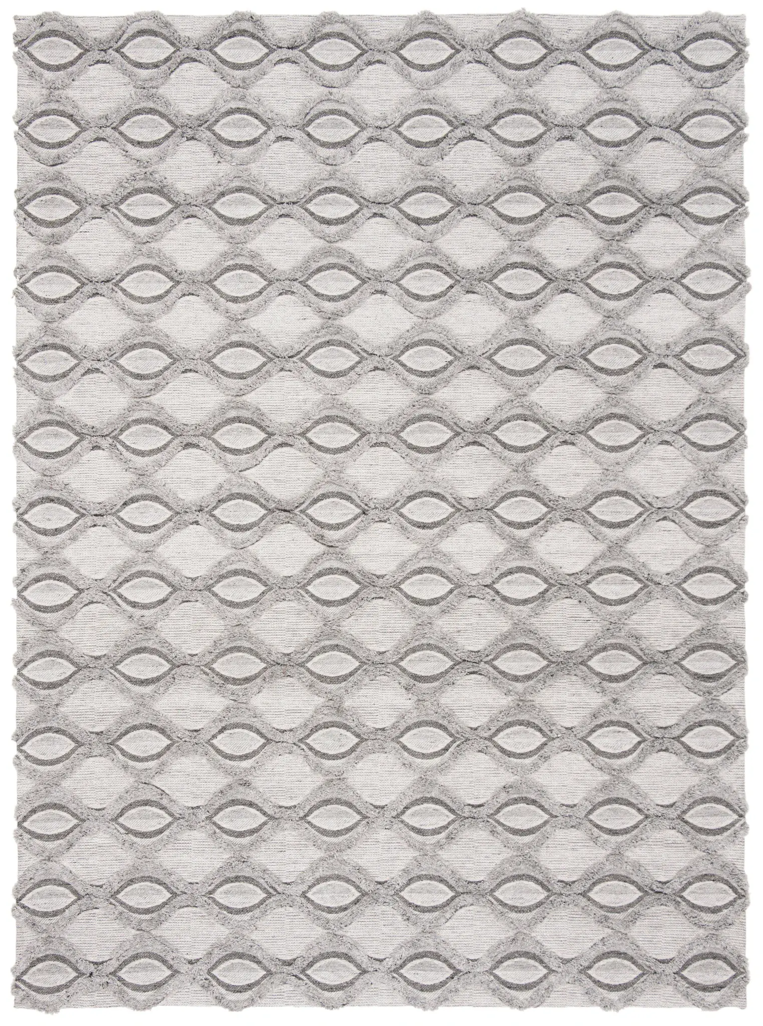 Marbella Curved Lattice Hand-Loomed Rug