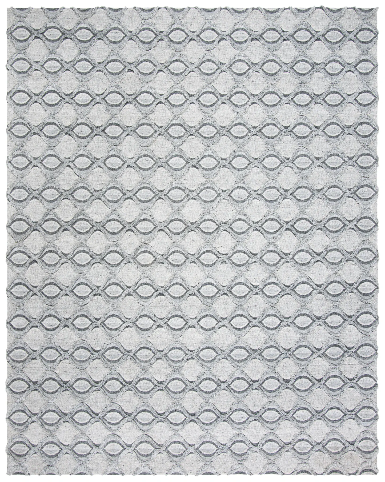 Marbella Curved Lattice Hand-Loomed Rug