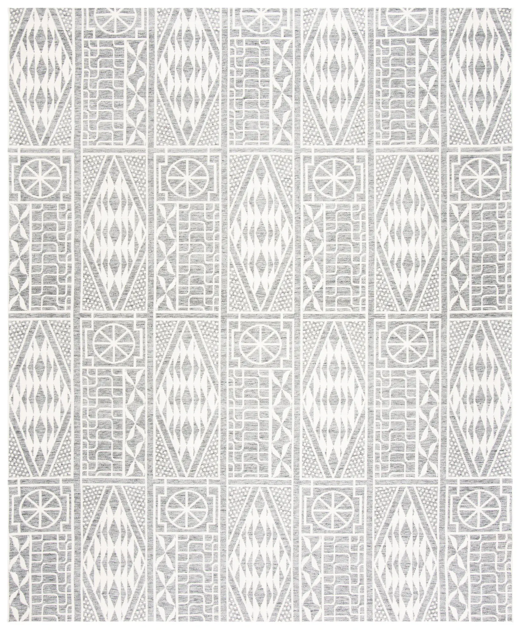 Marbella Geometric Panel Hand-Loomed Rug