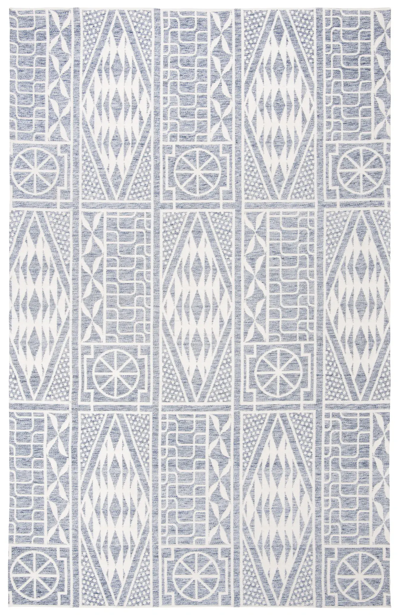Marbella Geometric Panel Hand-Loomed Rug