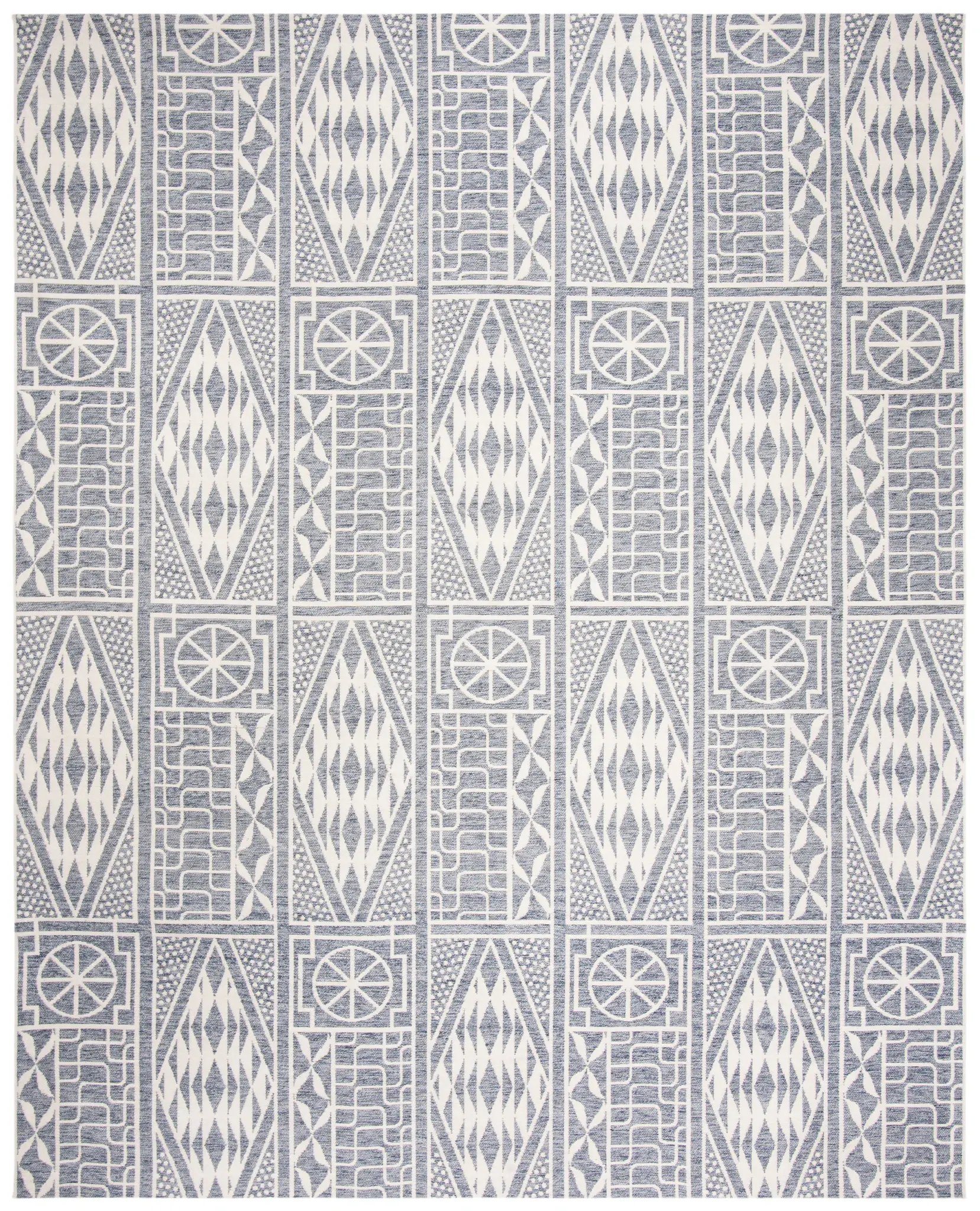 Marbella Geometric Panel Hand-Loomed Rug