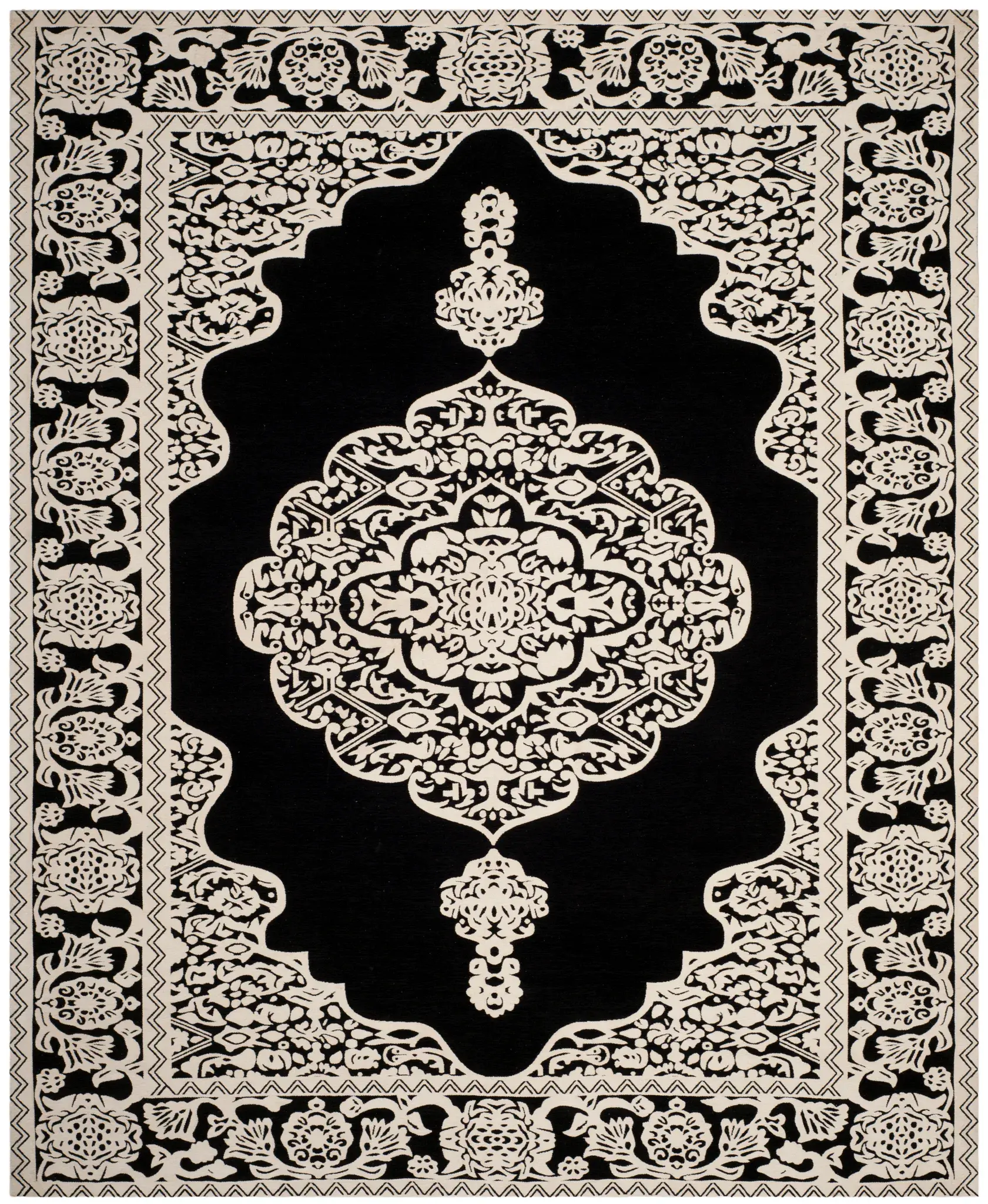 Marbella Floral Medallion Hand-Loomed Rug