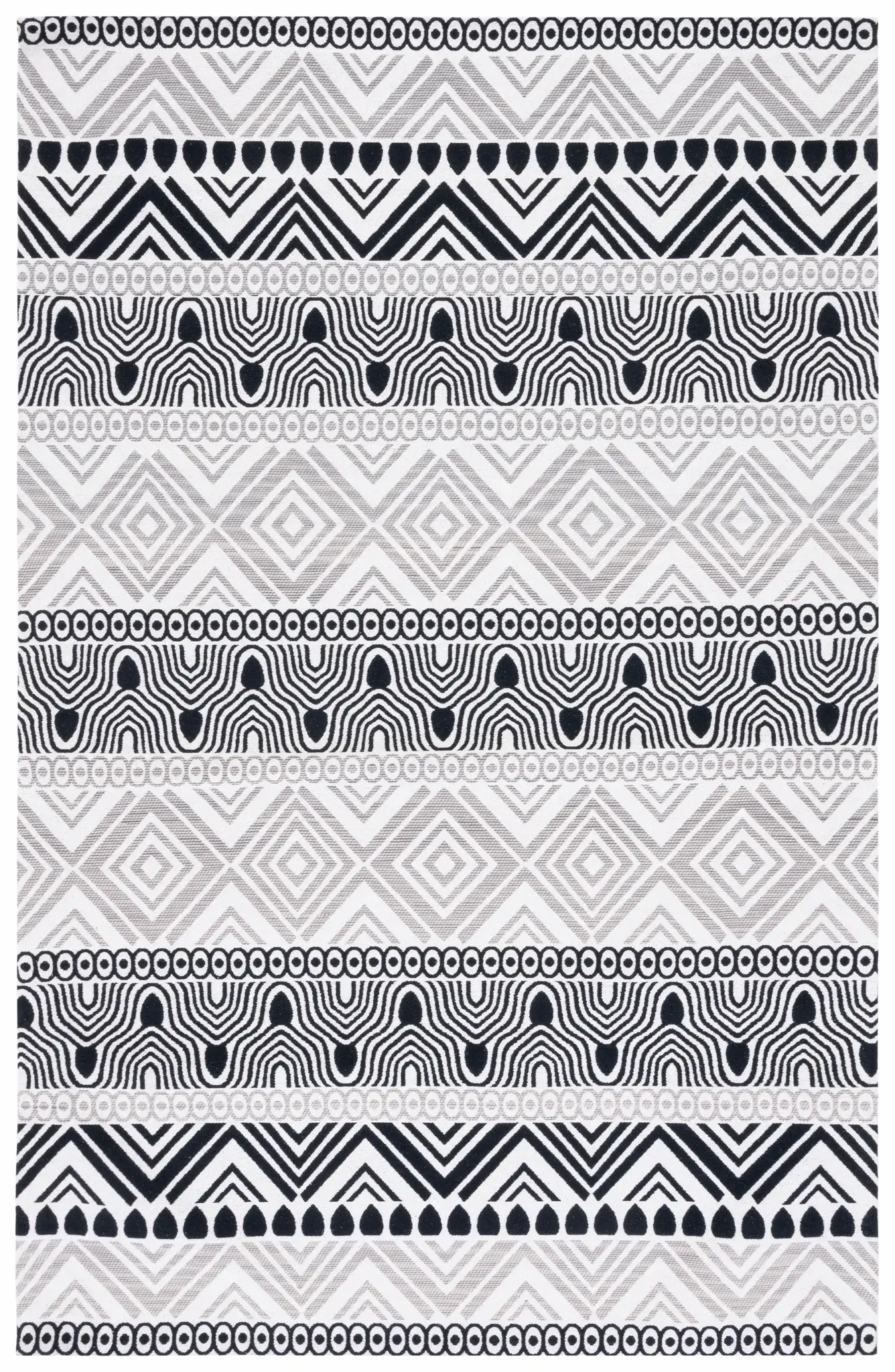 Marbella Tribal Stripe Hand-Woven Rug