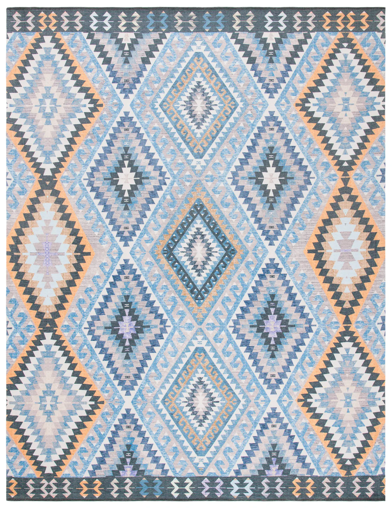 Marbella Southwestern Diamond Hand-Woven Rug