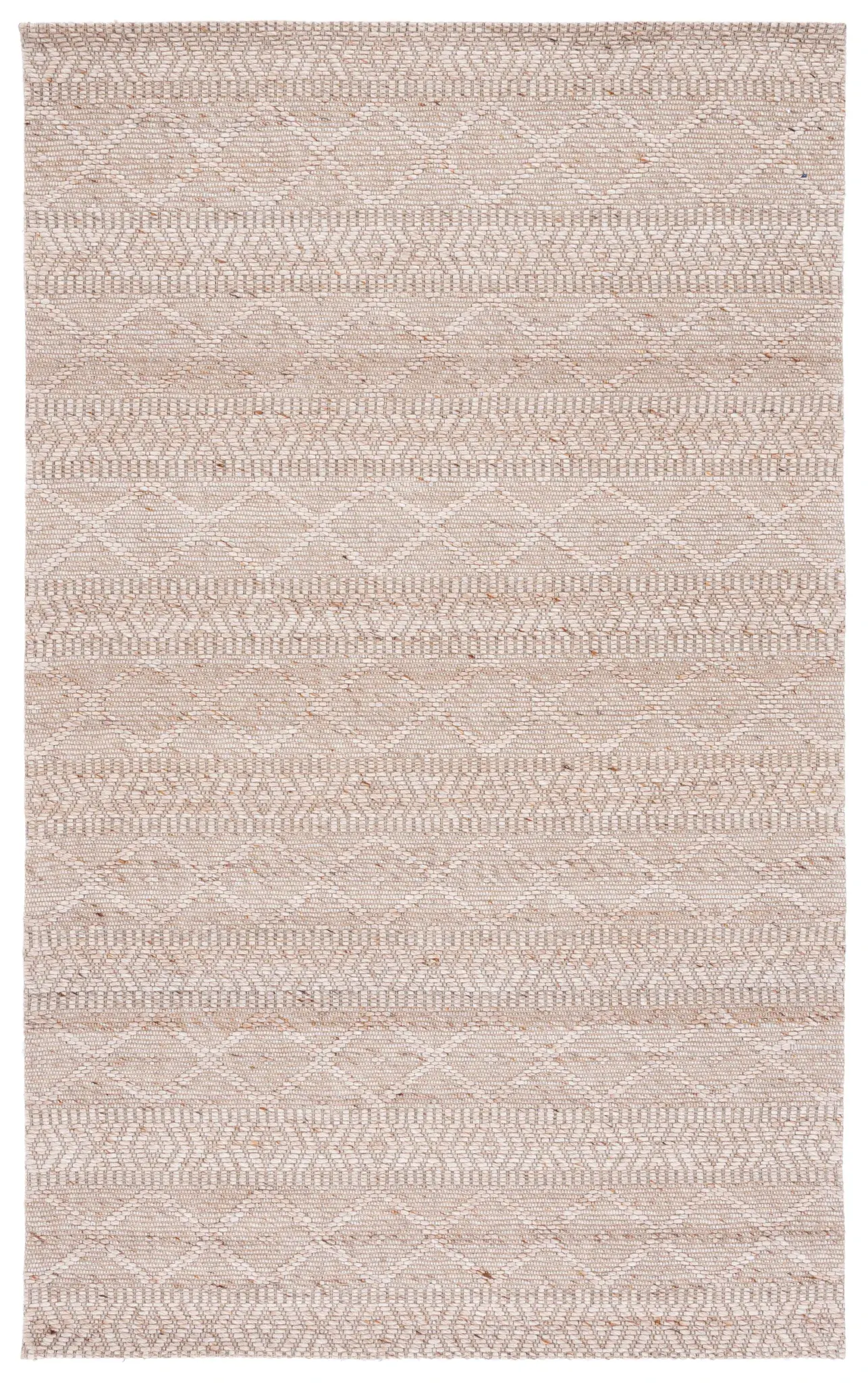 Marbella Banded Diamond Flatweave Wool Rug