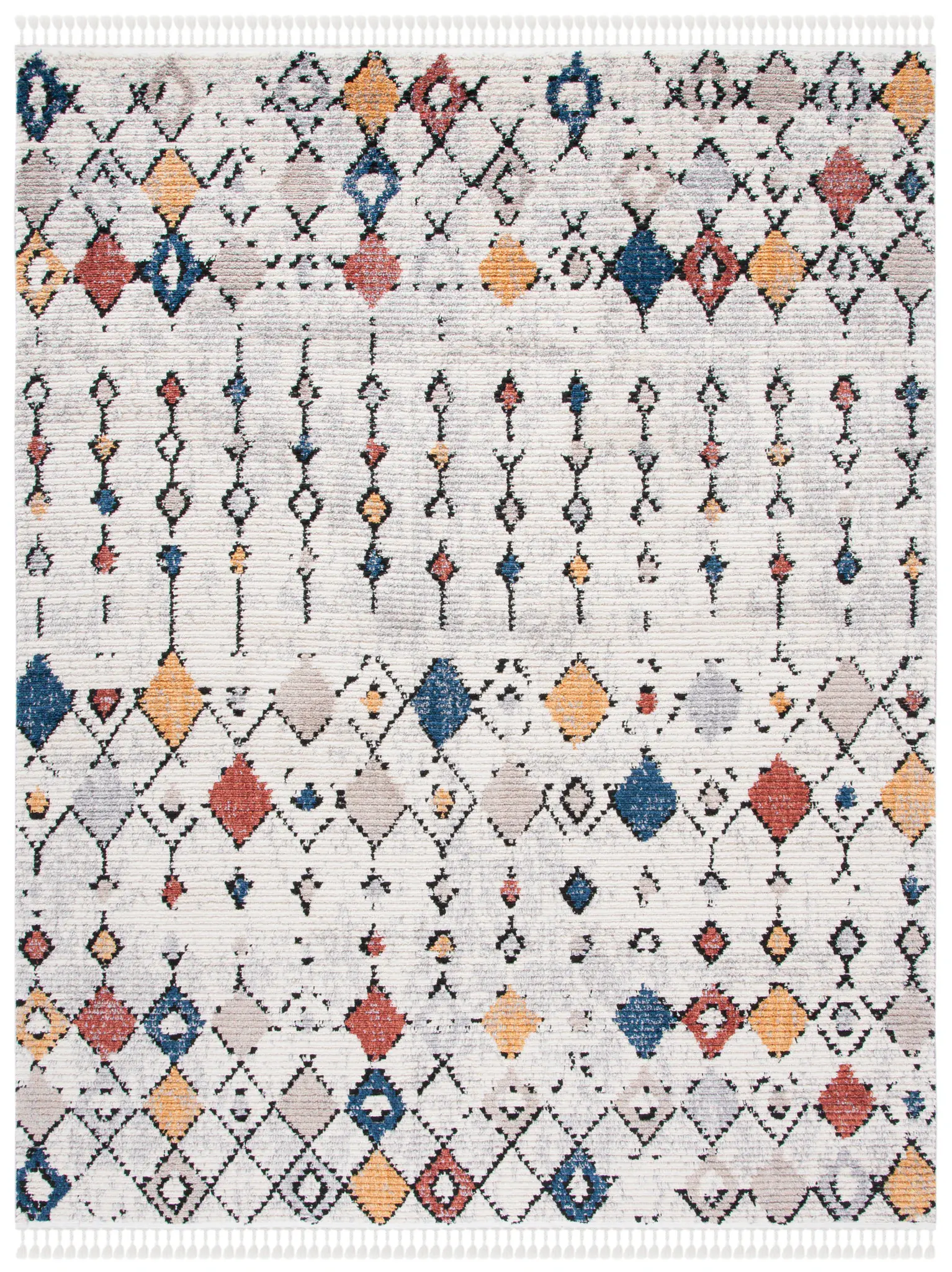 Morocco Tulum Banded Diamond Rug
