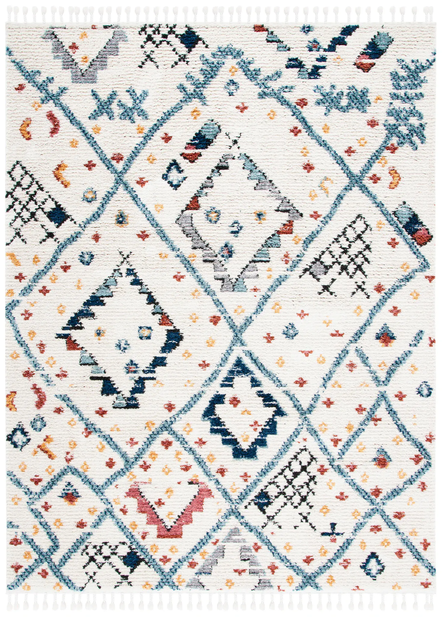 Morocco Tulum Diamond Lattice Rug