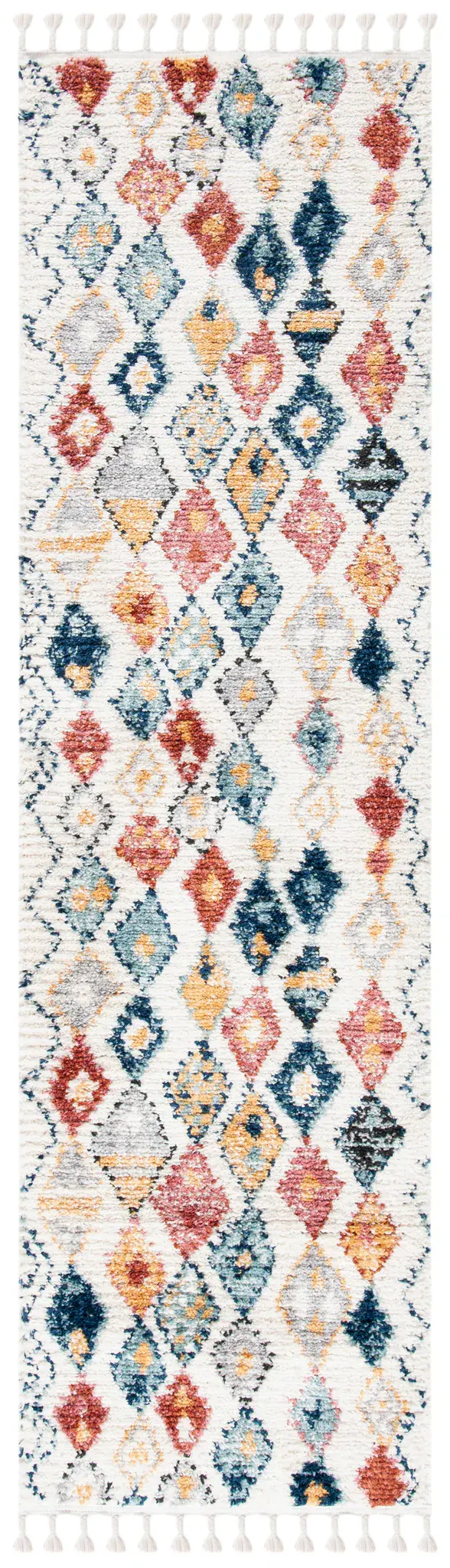 Morocco Tasseled Diamond Rug