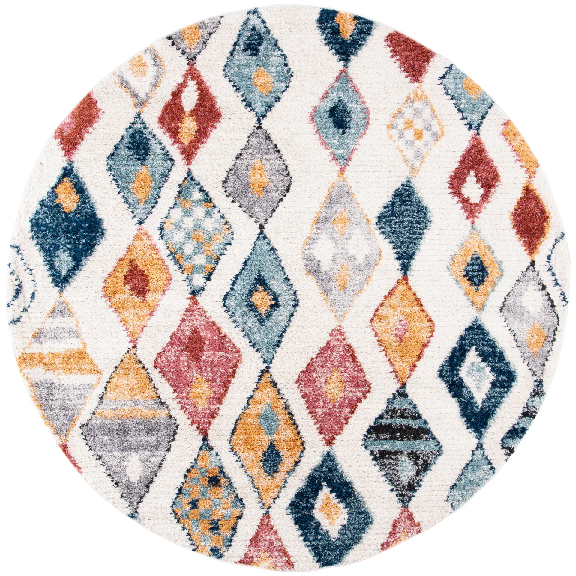 Morocco Tasseled Diamond Rug