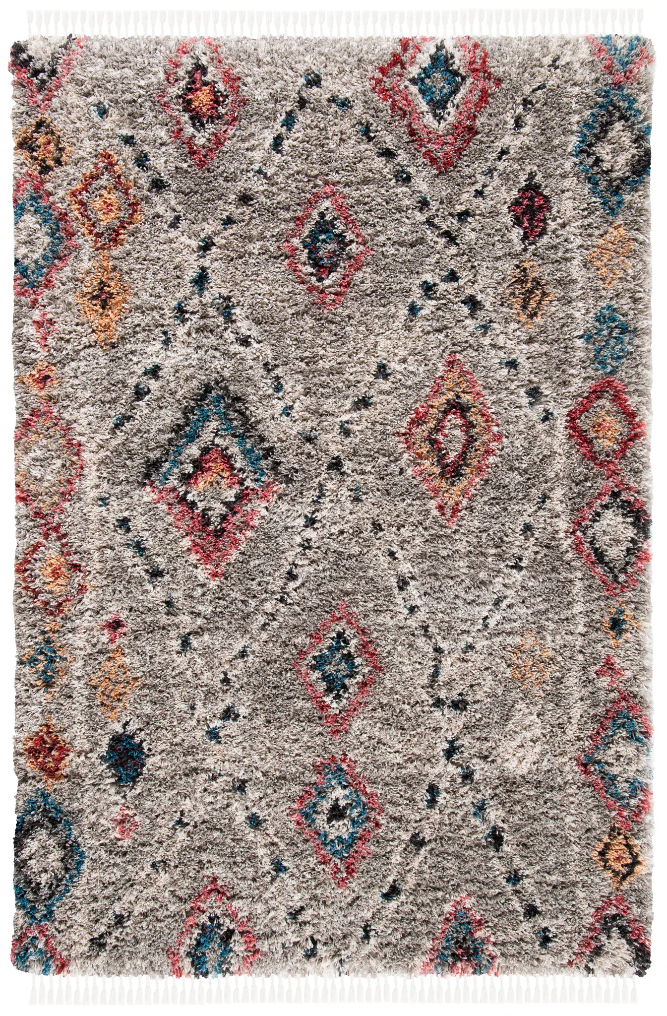 Morocco Diamond Lattice Shag Rug