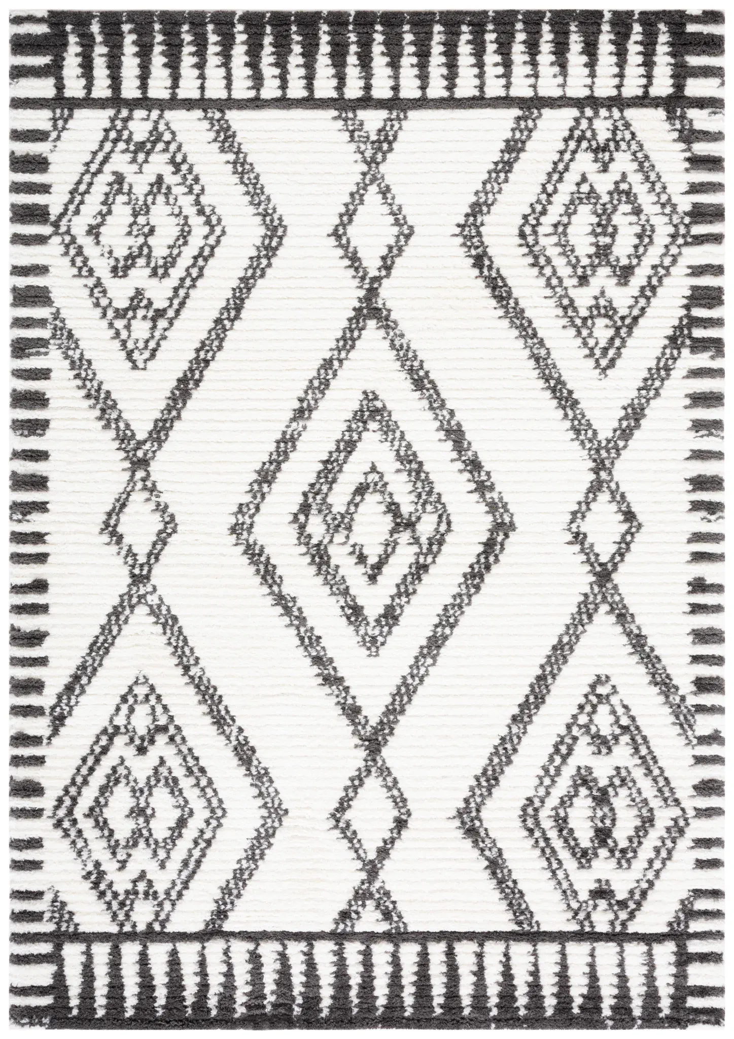 Marrakesh Diamond Lattice Shag Rug