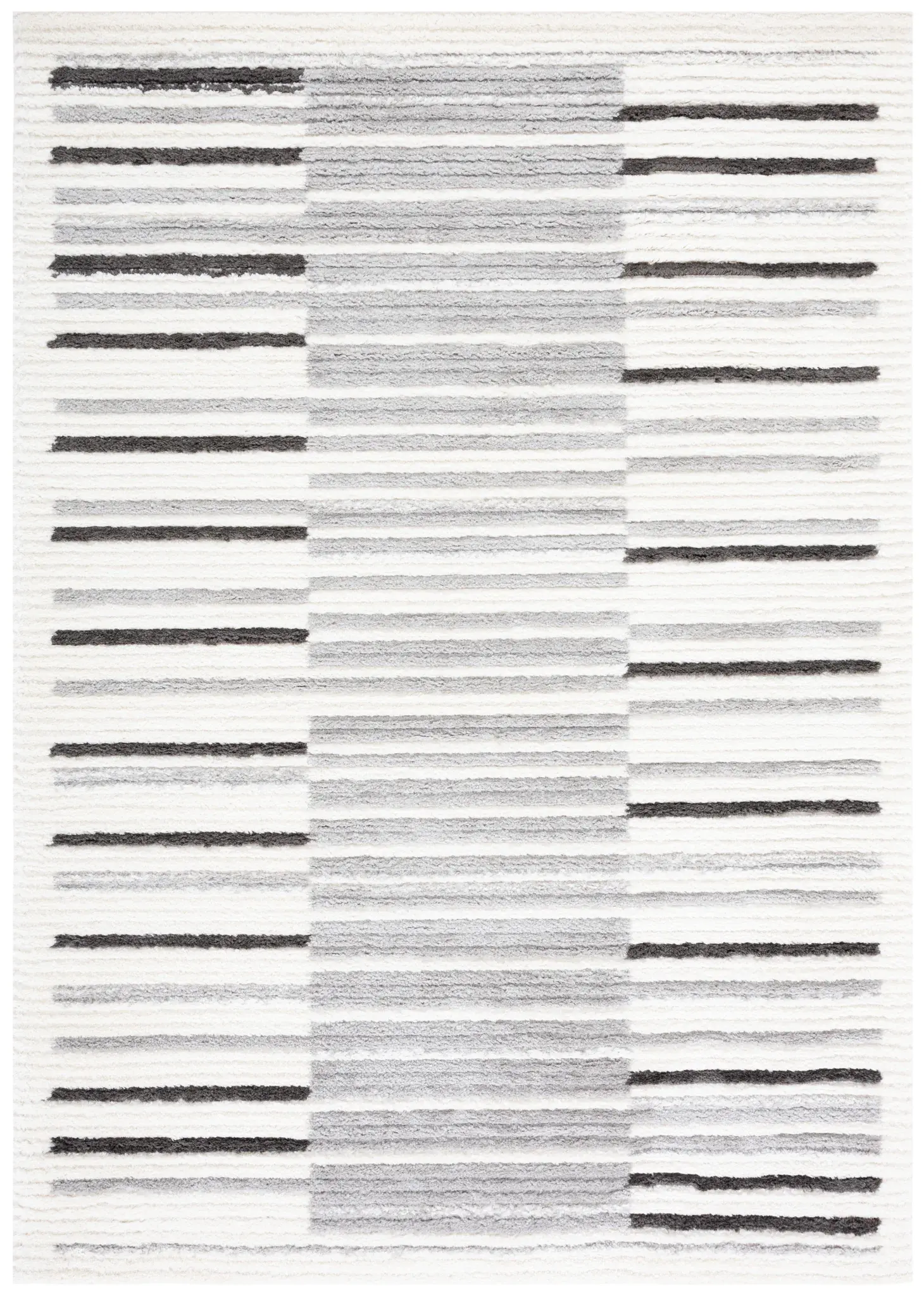 Marrakesh Blocked Stripe Shag Rug