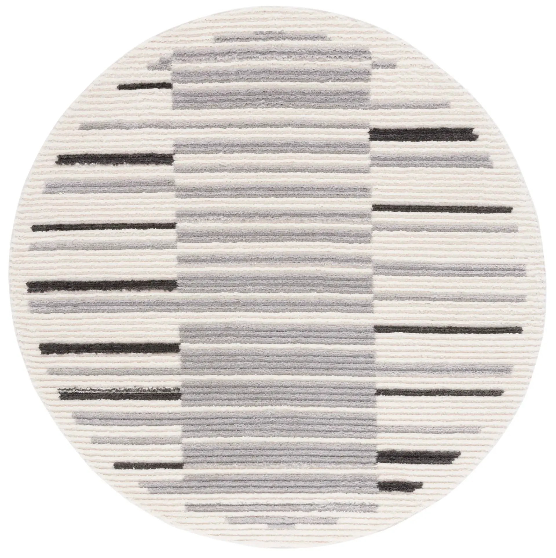 Marrakesh Blocked Stripe Shag Rug