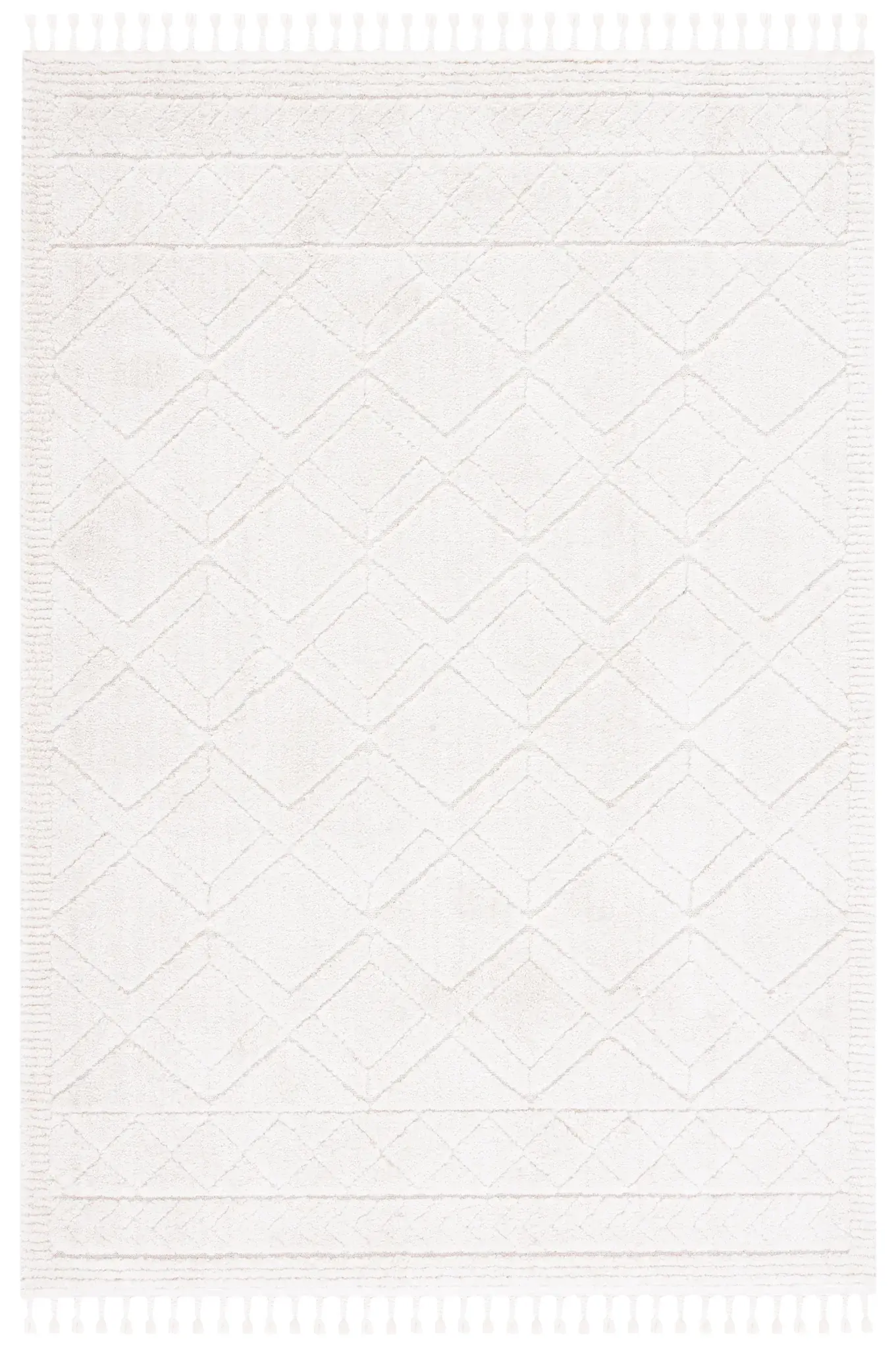 Marrakesh Geometric Diamond Trellis Shag Rug