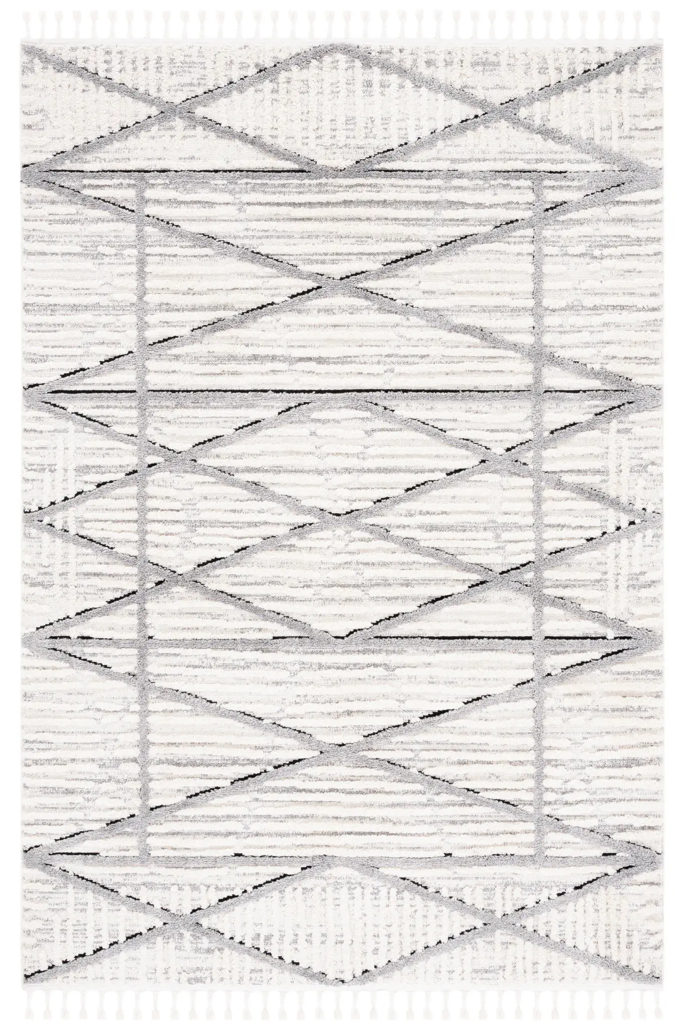 Marrakesh Tasseled Diamond Rug