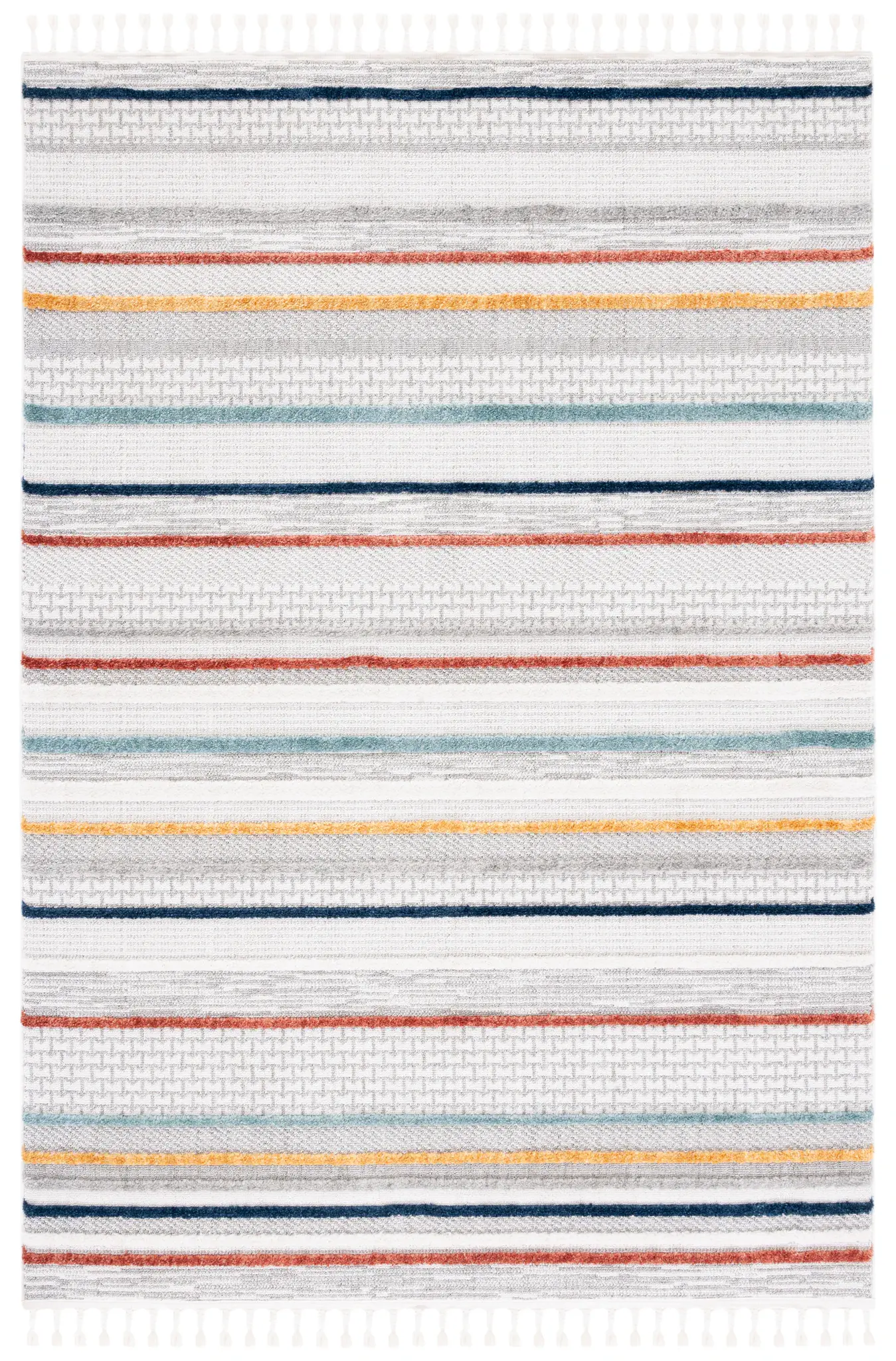 Marrakesh Striped Fringe Rug