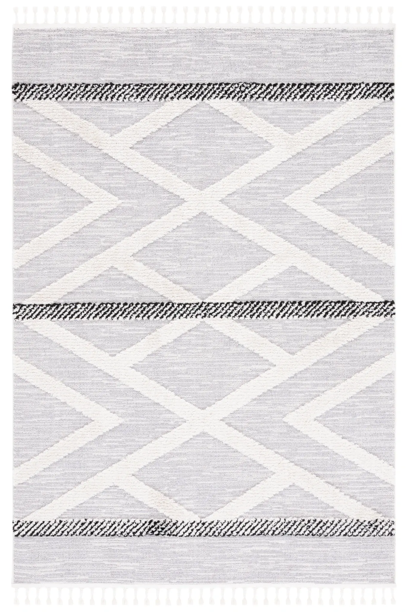 Marrakesh Banded Diamond Lattice Rug