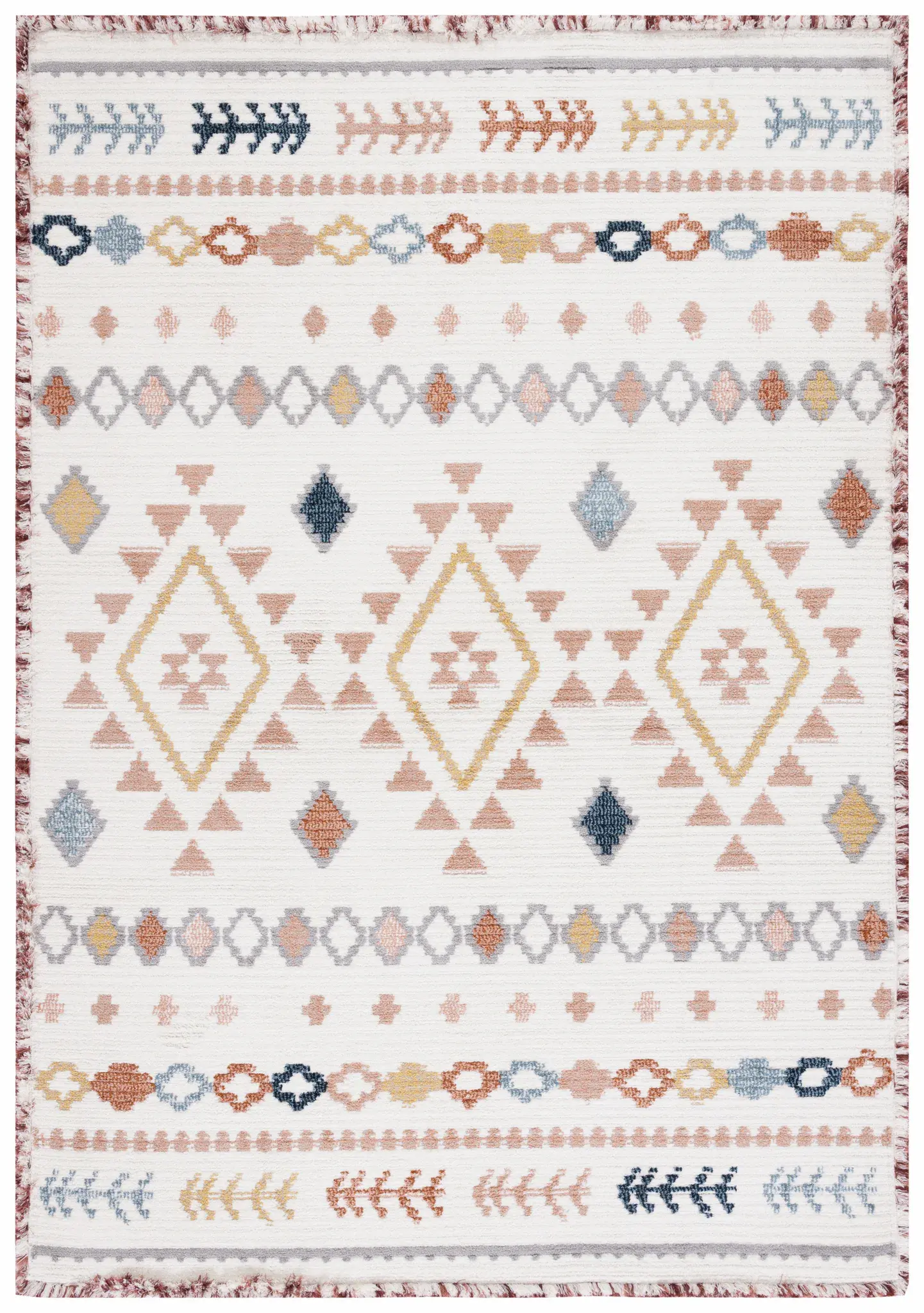 Marrakesh Banded Diamond Rug
