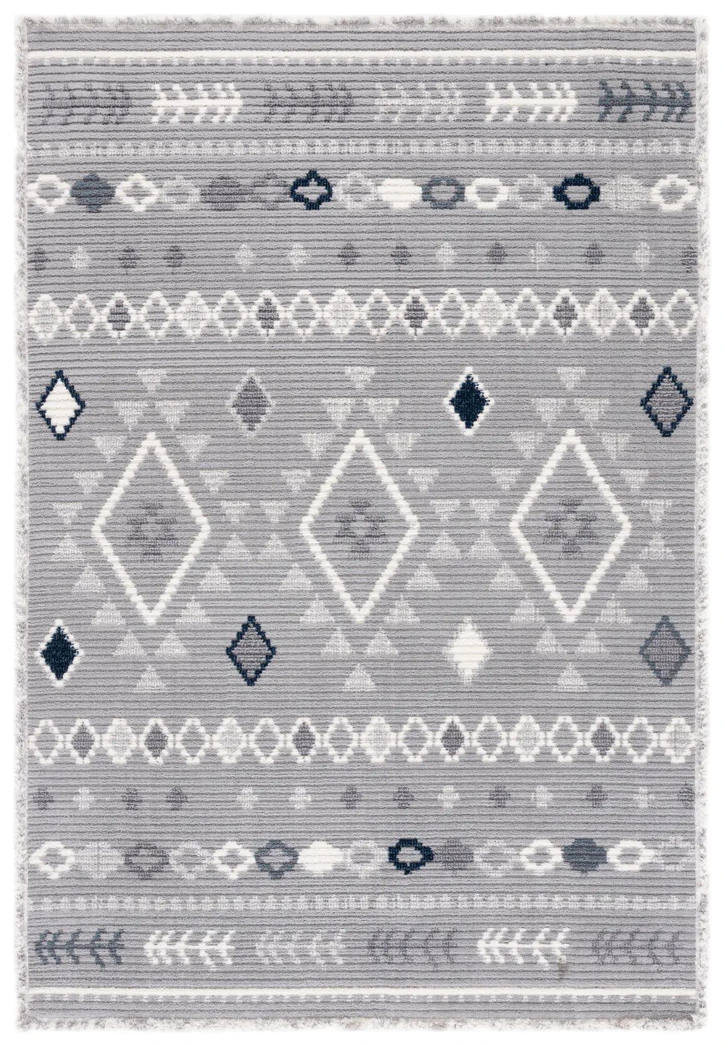 Marrakesh Banded Diamond Rug
