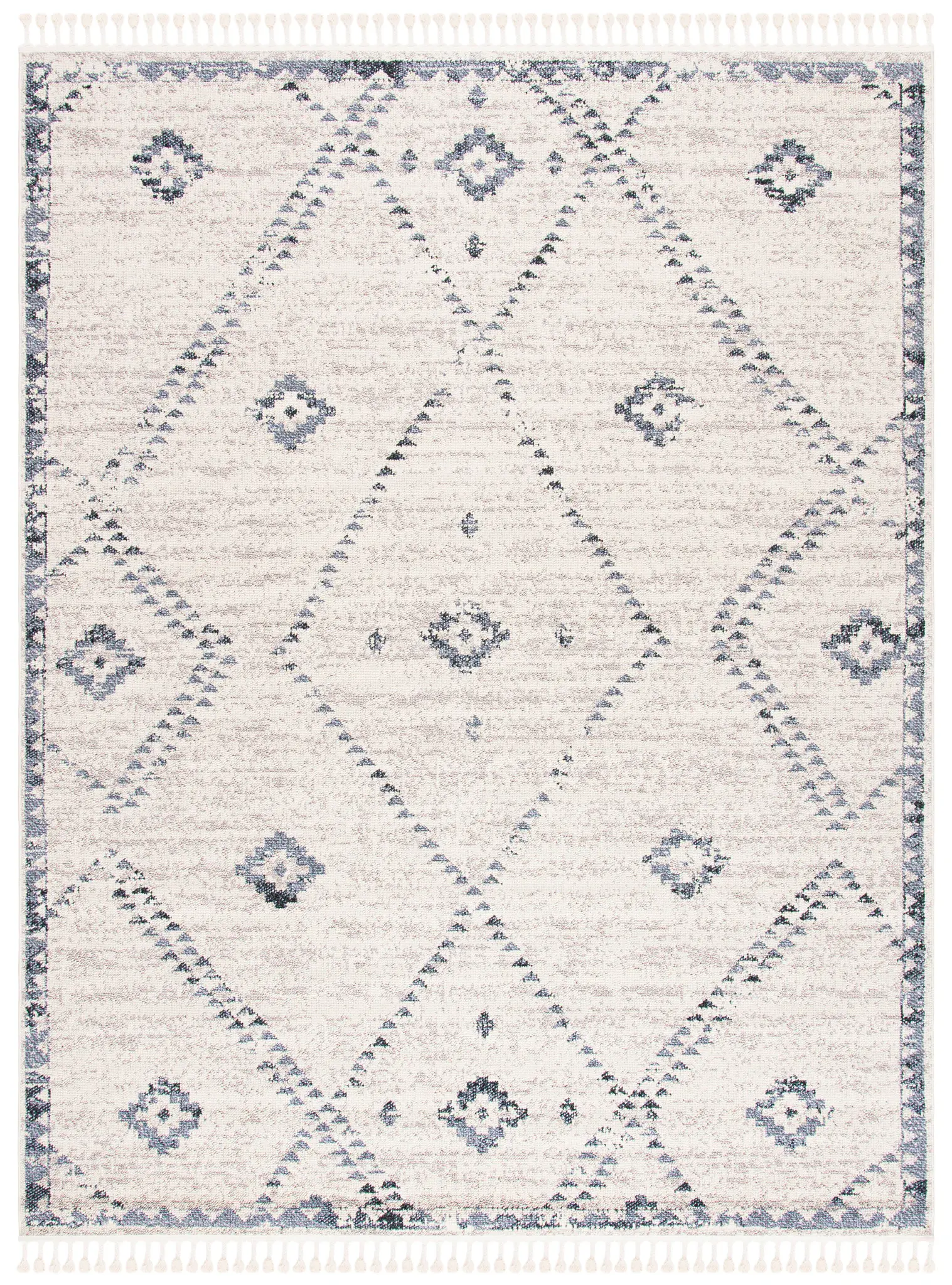 Marrakesh Distressed Tribal Diamond Rug