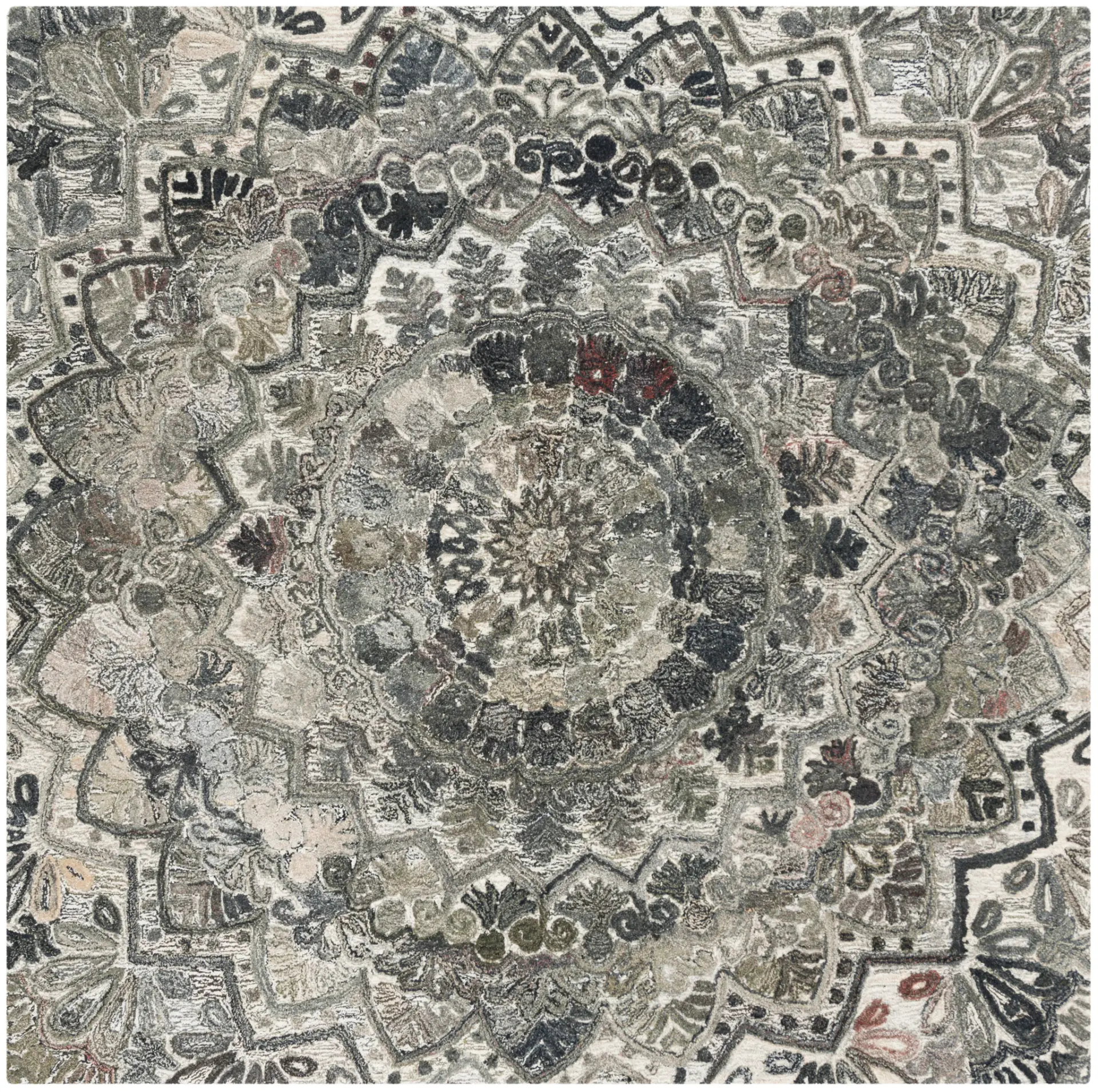 Marquee Circular Medallion Hand-Tufted Rug
