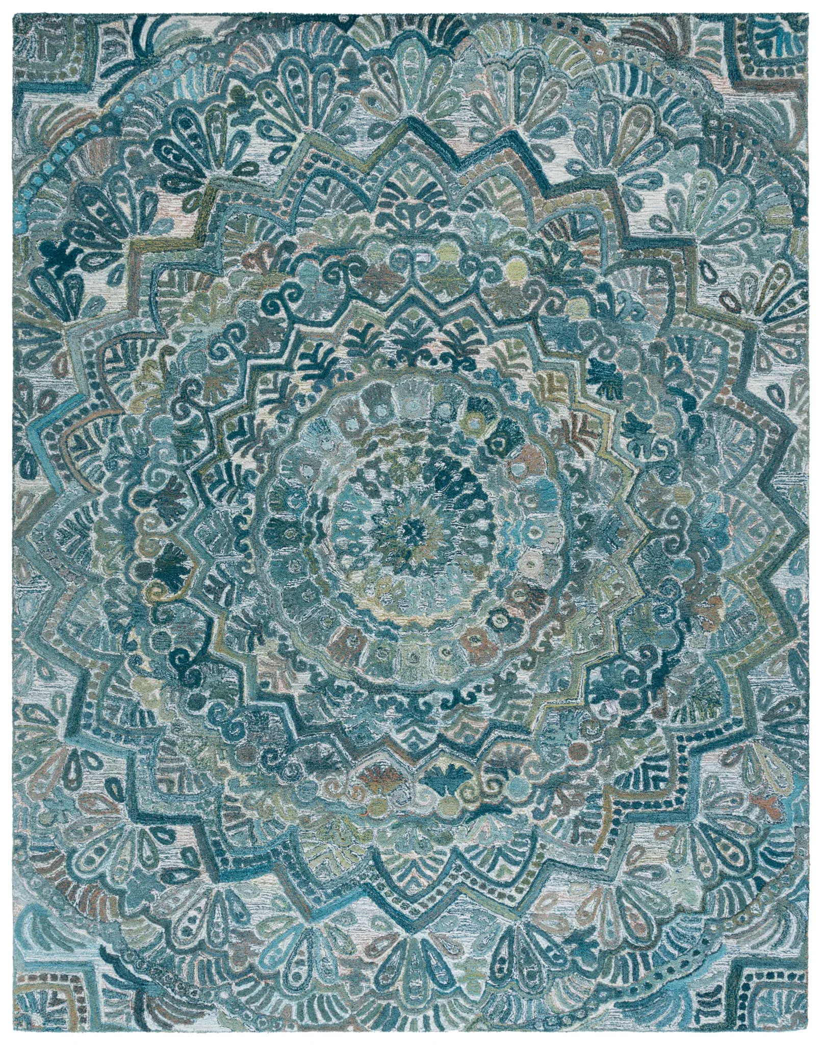 Marquee Circular Medallion Hand-Tufted Rug