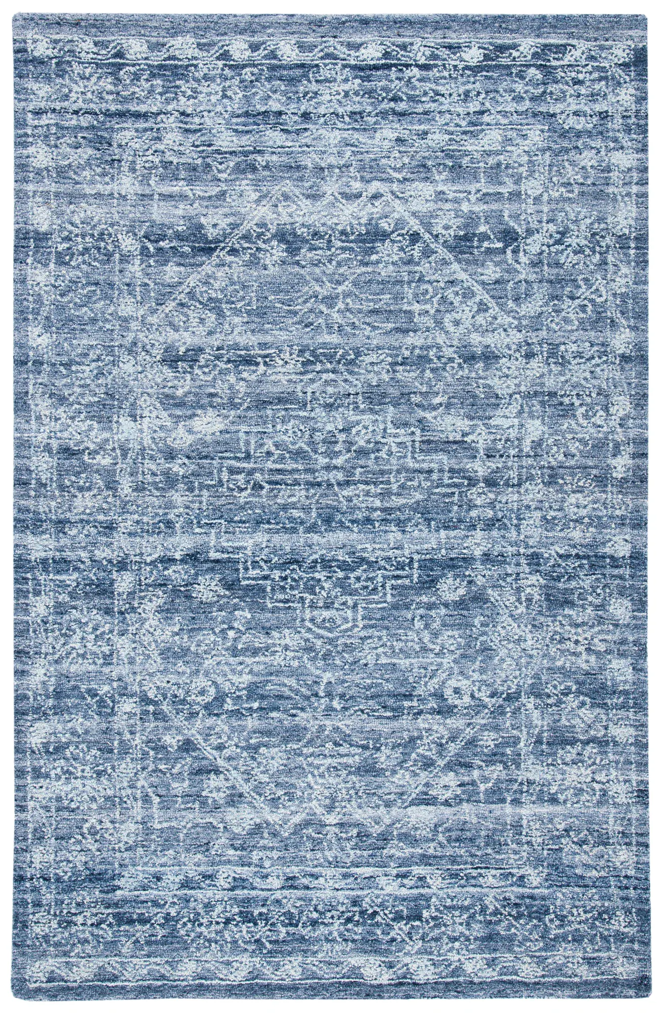 Marquee Framed Medallion Hand-Tufted Rug