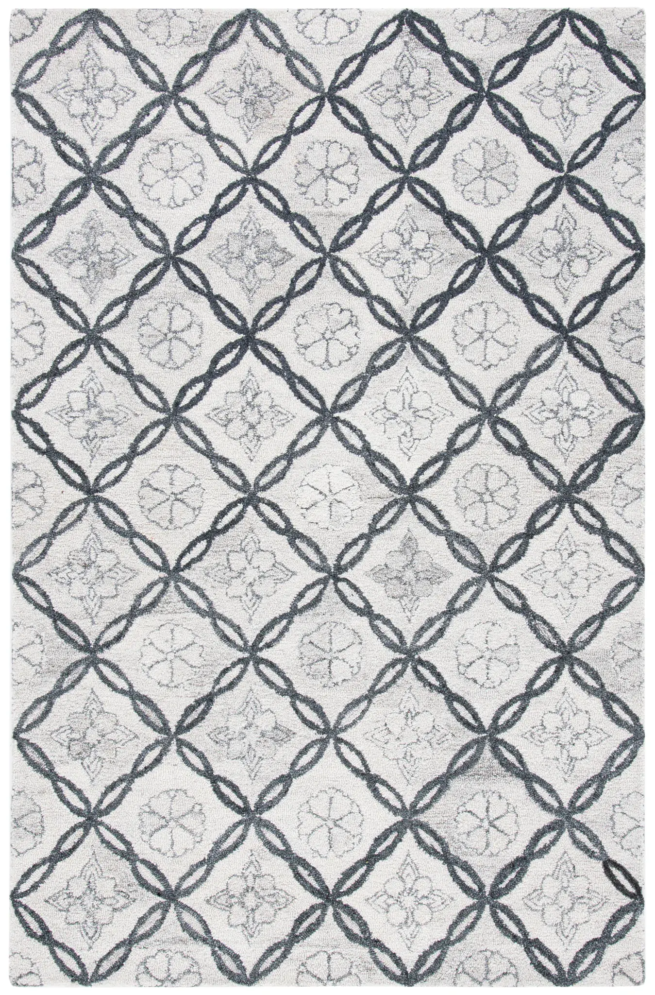 Marquee Floral Trellis Hand-Tufted Rug