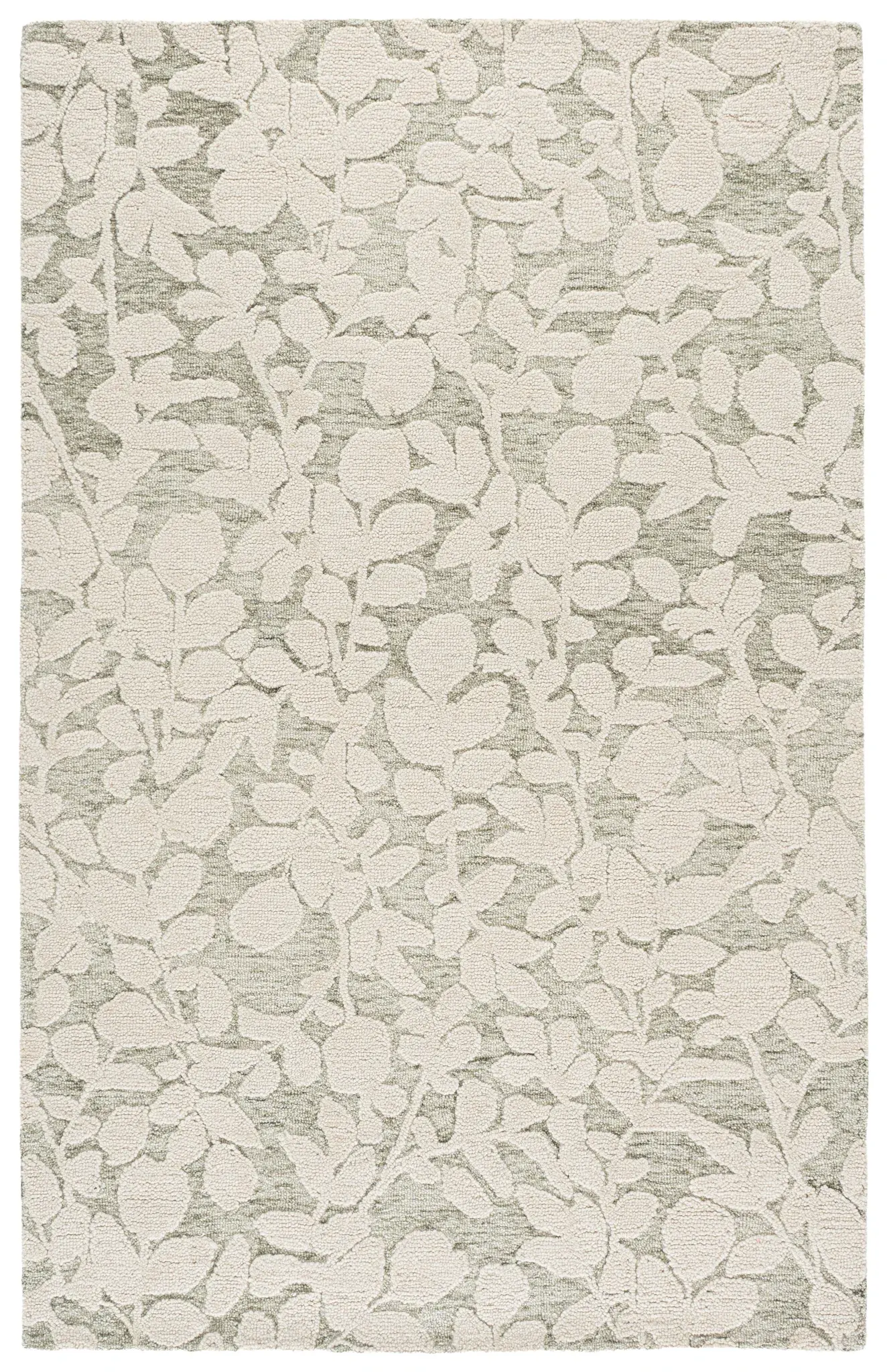 Marquee Transitional Leaf Hand-Tufted Wool Rug