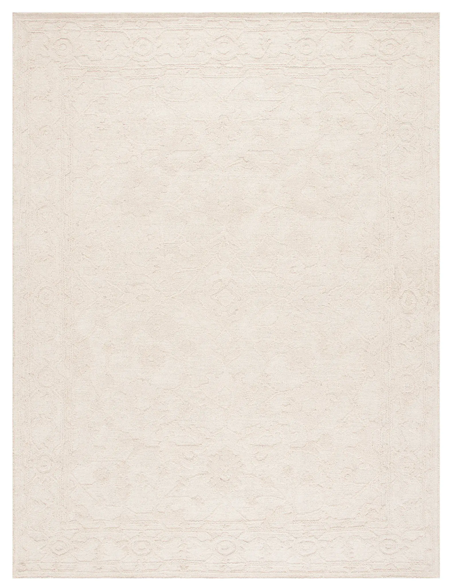 Marquee Floral Bordered Hand-Tufted Wool Rug