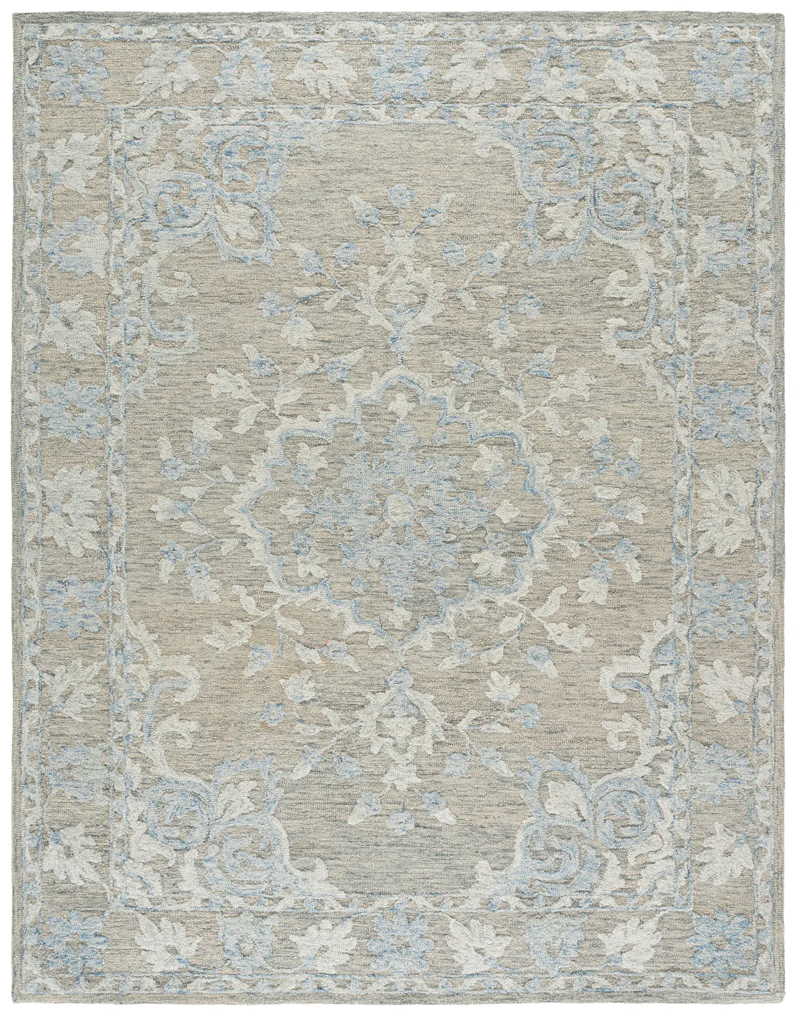 Marquee Floral Medallion Hand-Tufted Wool Rug