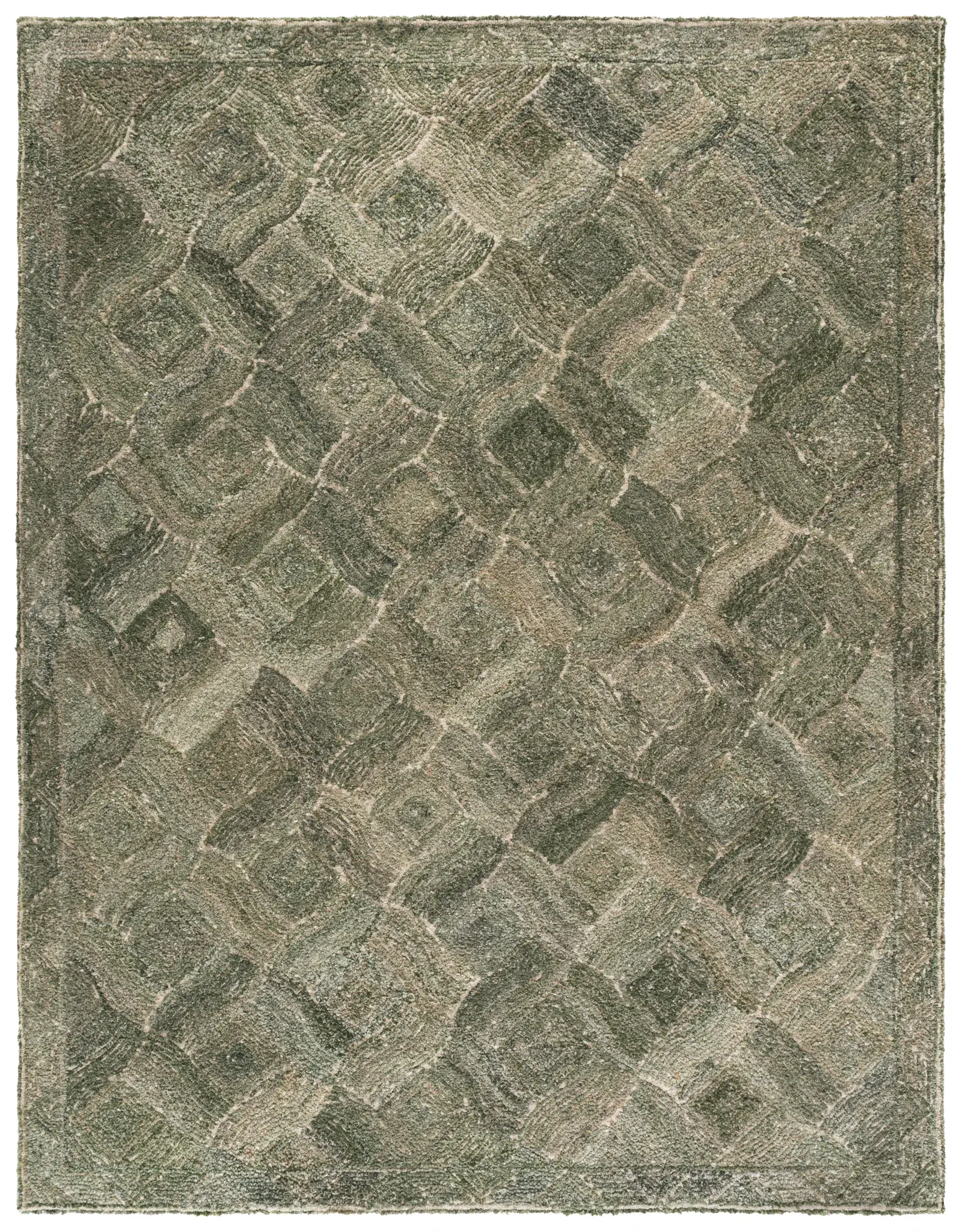 Marquee Wavy Diamond Hand-Tufted Rug
