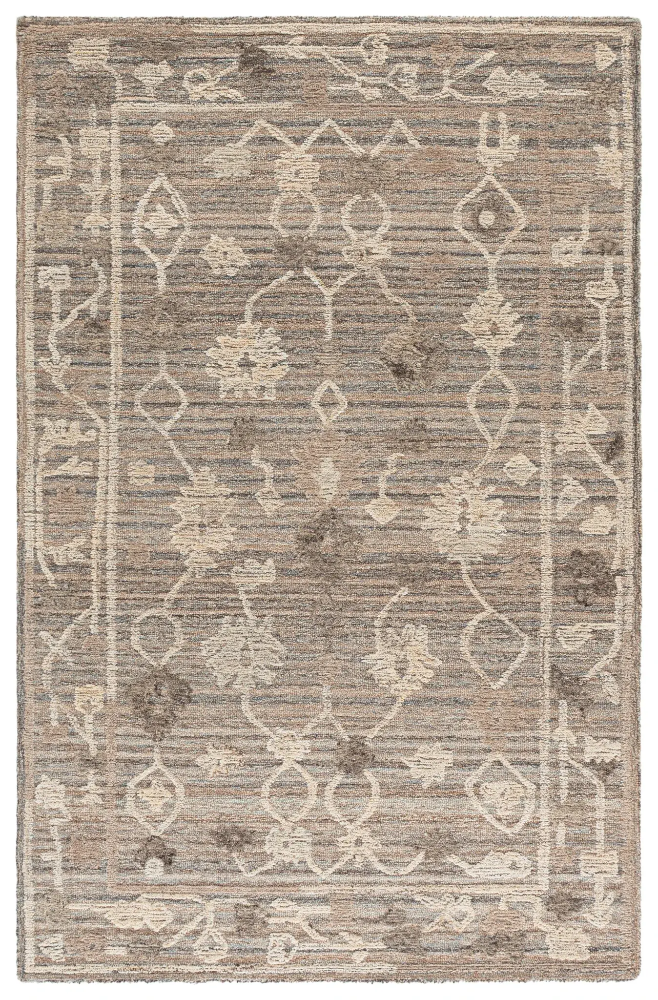 Marquee Tribal Floral Hand-Tufted Wool Rug