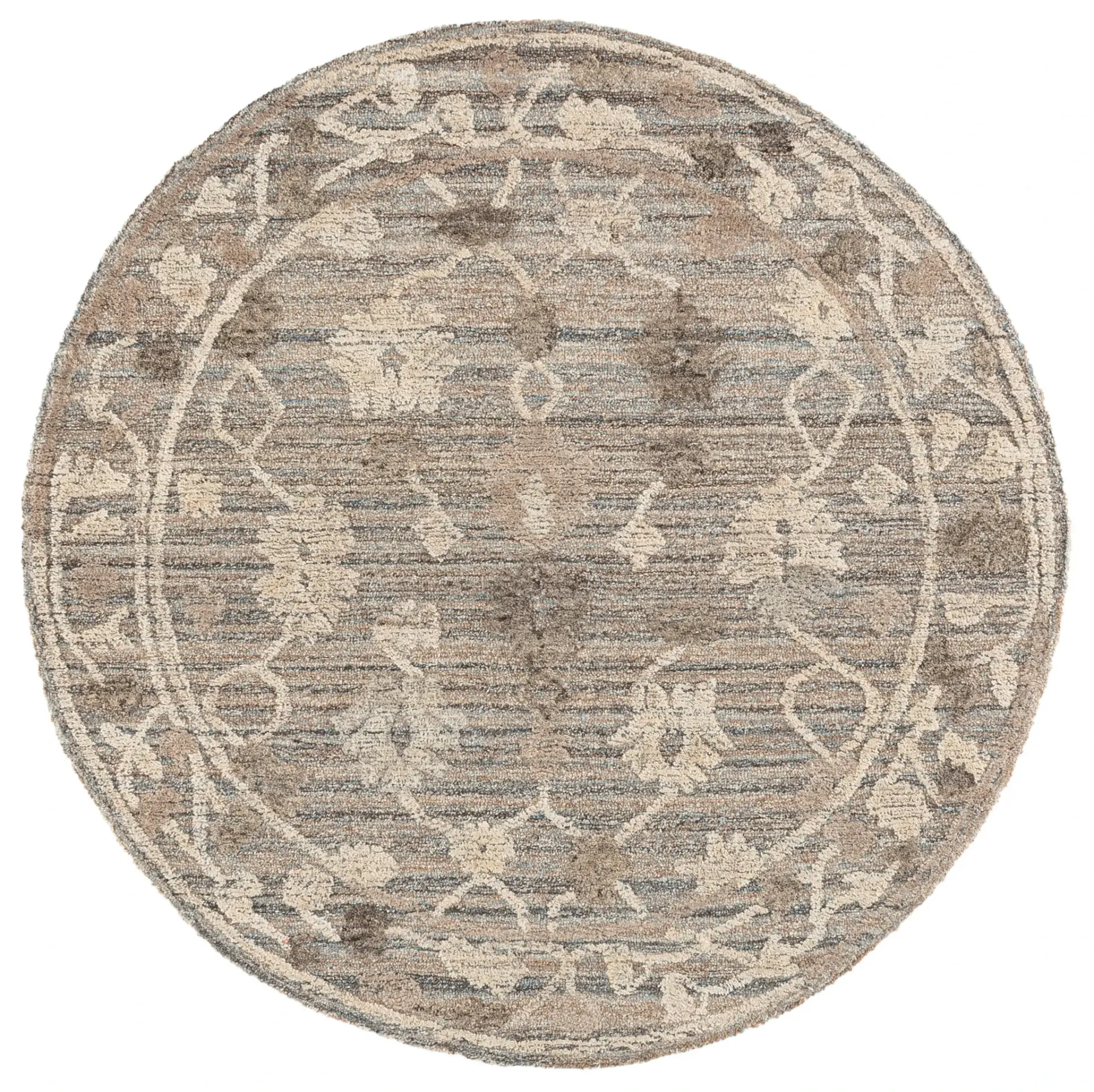 Marquee Tribal Floral Hand-Tufted Wool Rug