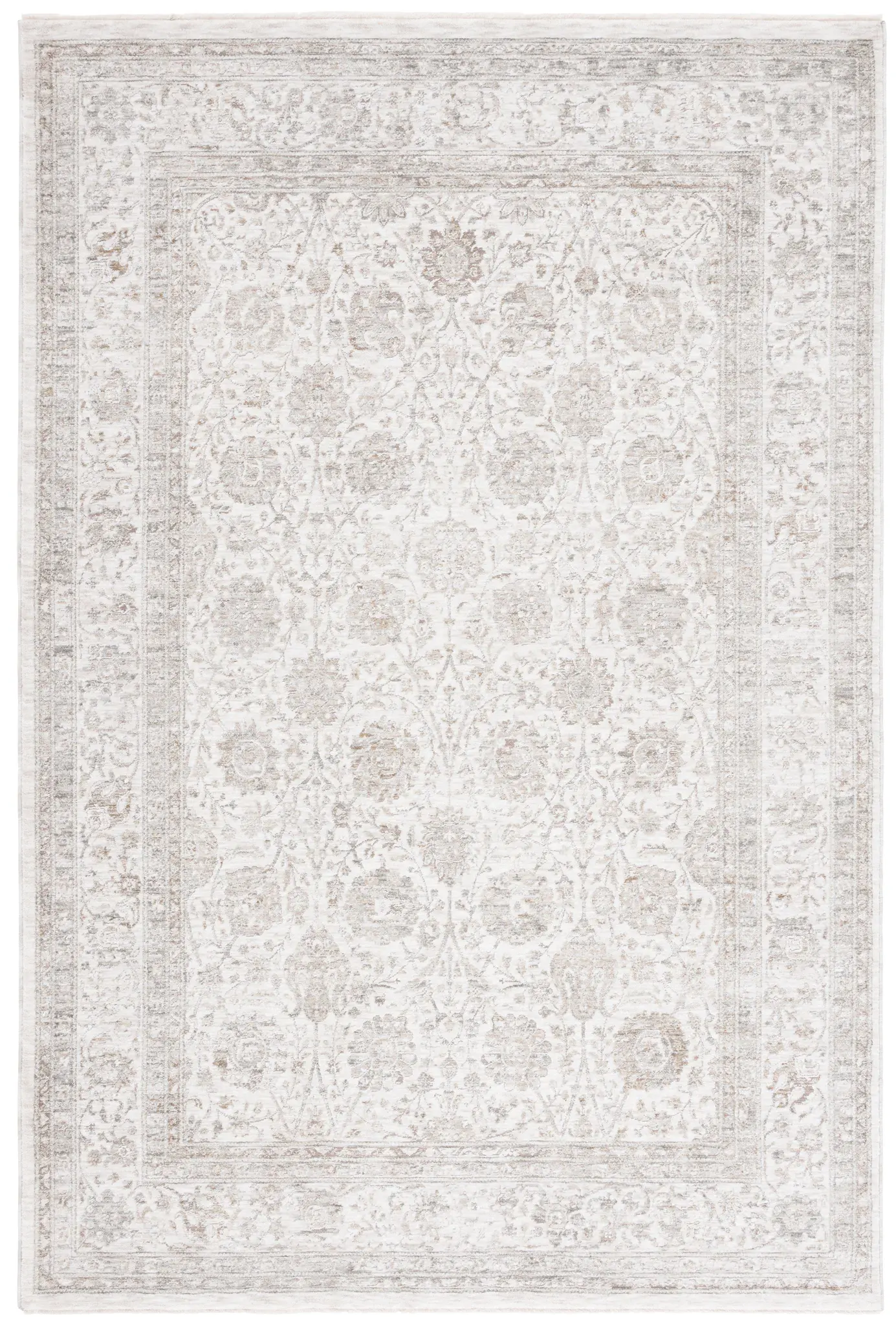 Mason Distressed Floral Border Rug