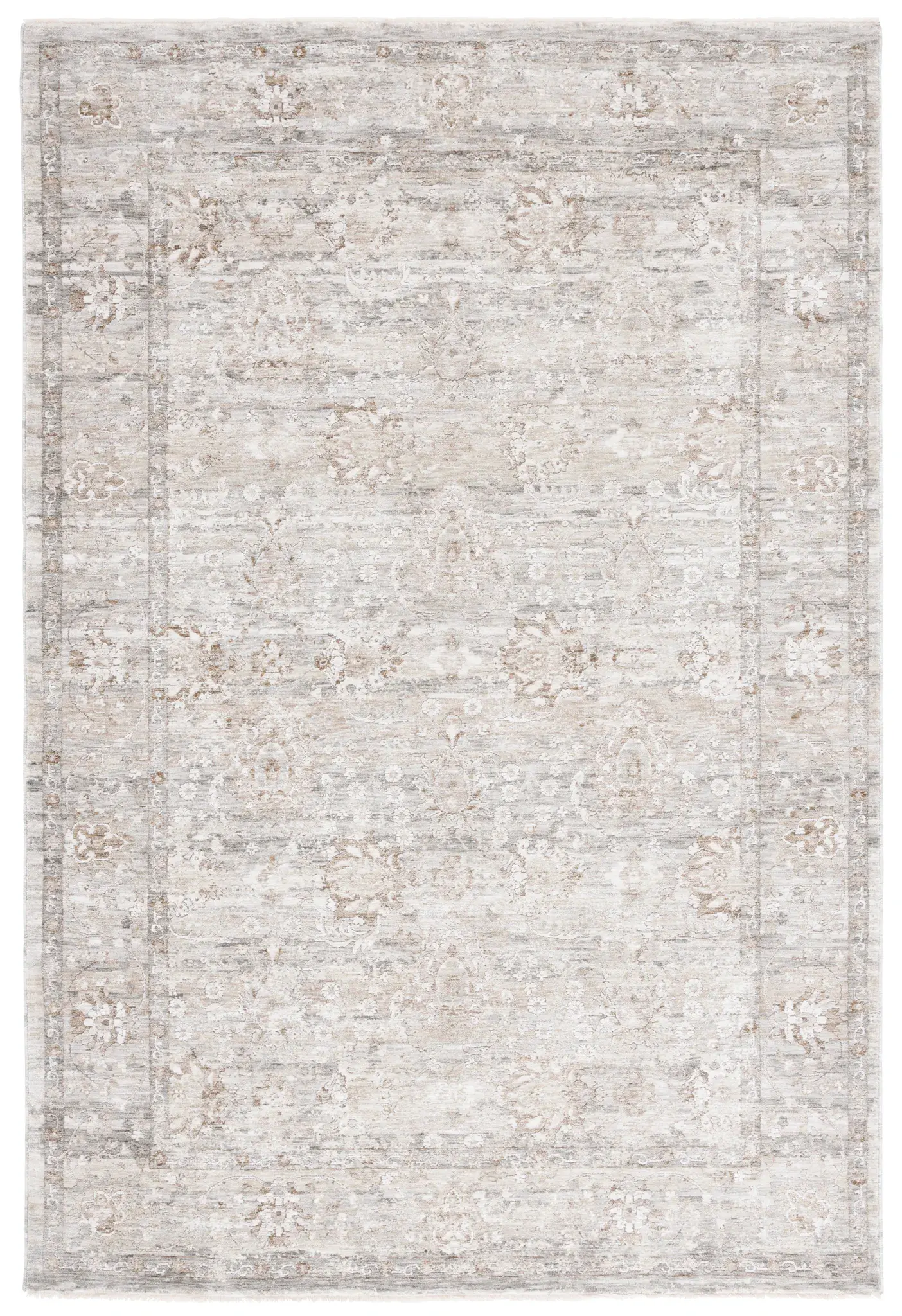 Mason Distressed Floral Bordered Rug